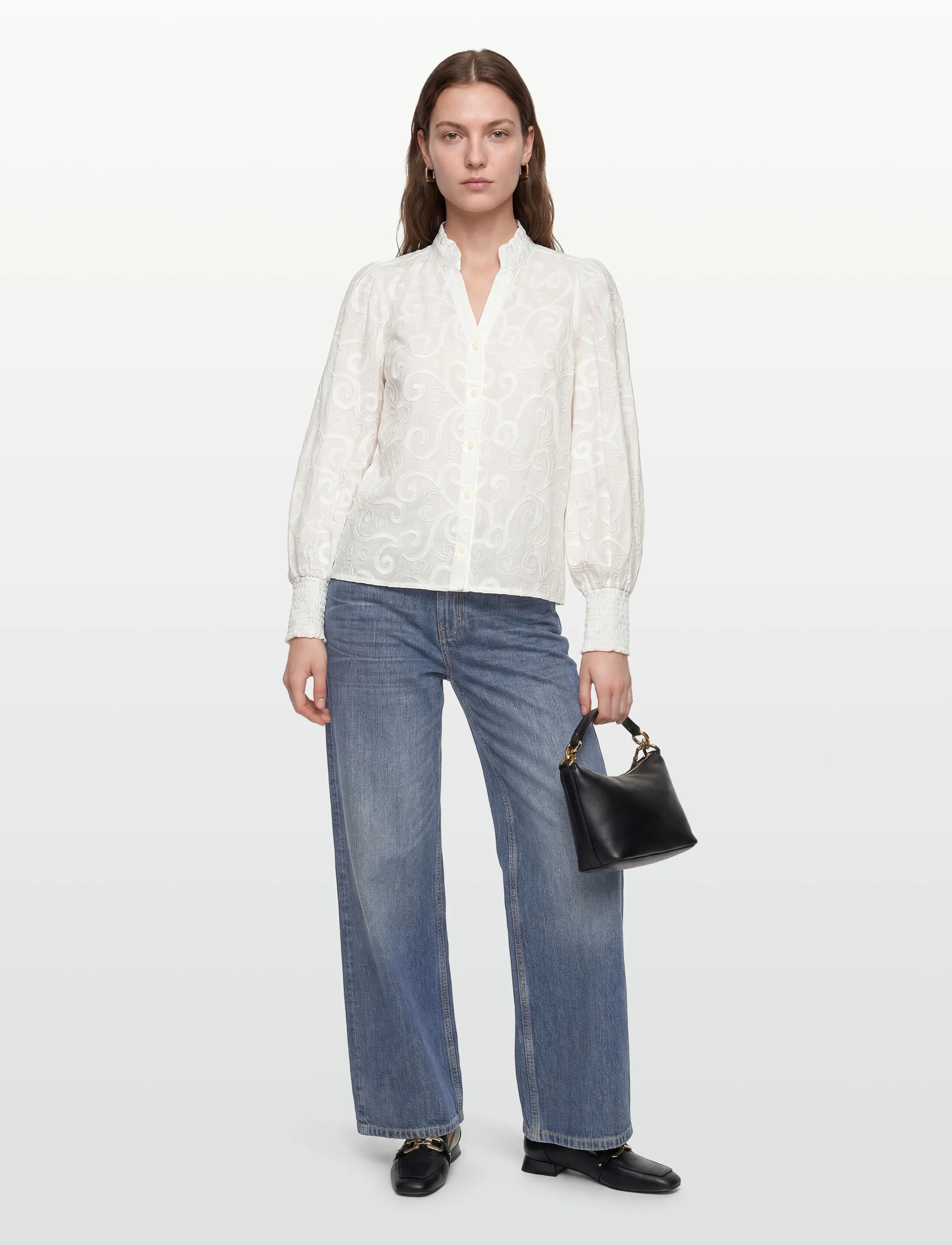 Nümph NUTULKA BLOUSE - Hemden - BRIGHT WHITE / white