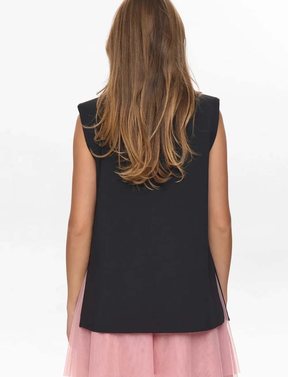 Nümph - NUALMUT LONG VEST - waistcoats - caviar - 4