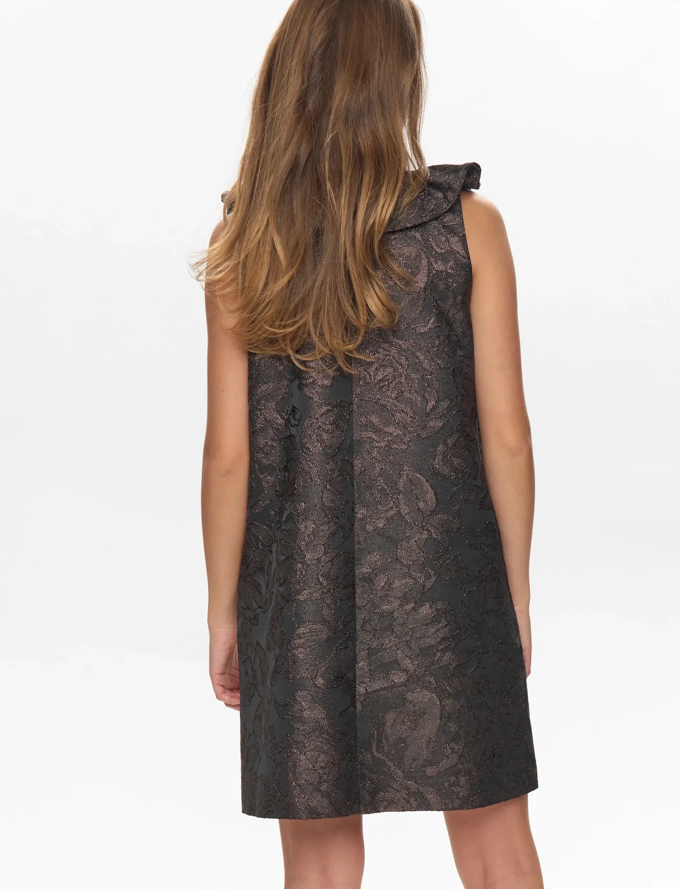 Nümph - NULIKA DRESS - festklänningar - black coffee - 3
