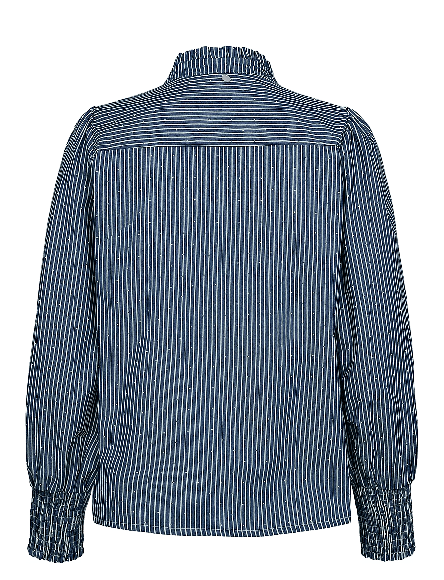 Nümph - NUEMILIE SHIRT - langärmlige hemden - medium blue denim - 2