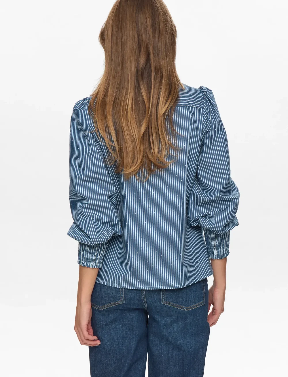 Nümph - NUEMILIE SHIRT - långärmade skjortor - medium blue denim - 4