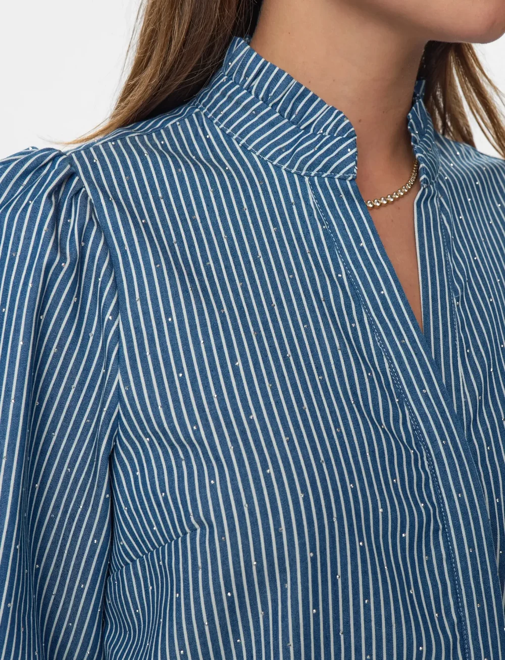 Nümph - NUEMILIE SHIRT - långärmade skjortor - medium blue denim - 5