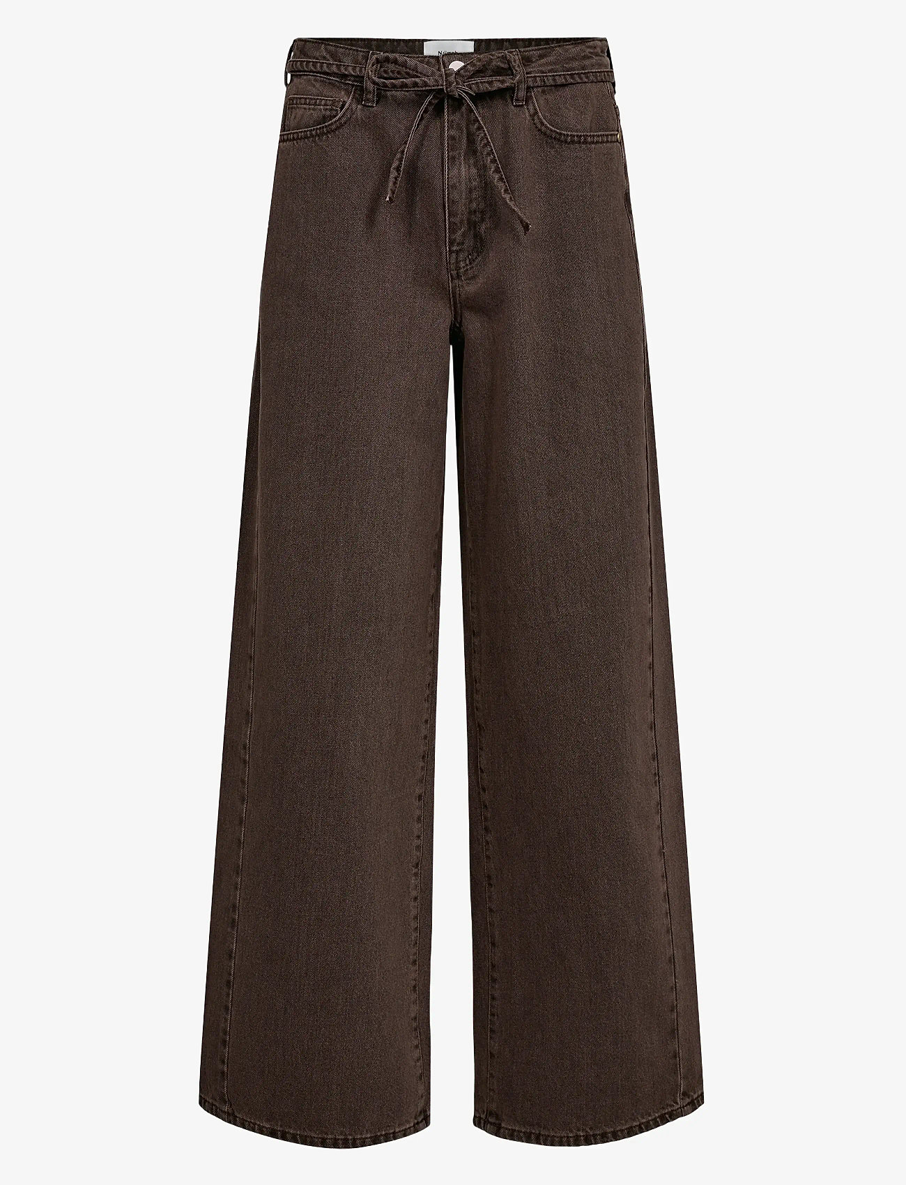 Nümph - NUBROOKLYN JEANS COLOR - straight jeans - black coffee washed - 1