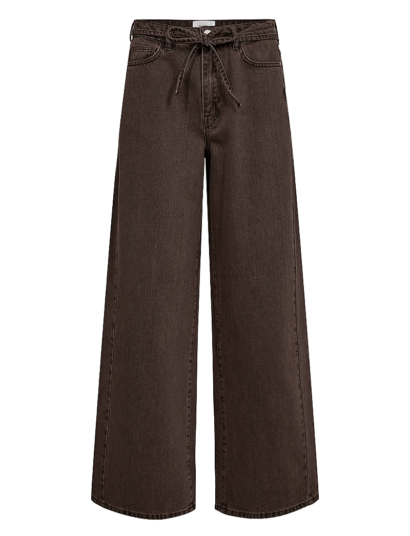 Nümph - NUBROOKLYN JEANS COLOR - raka jeans - black coffee washed - 1