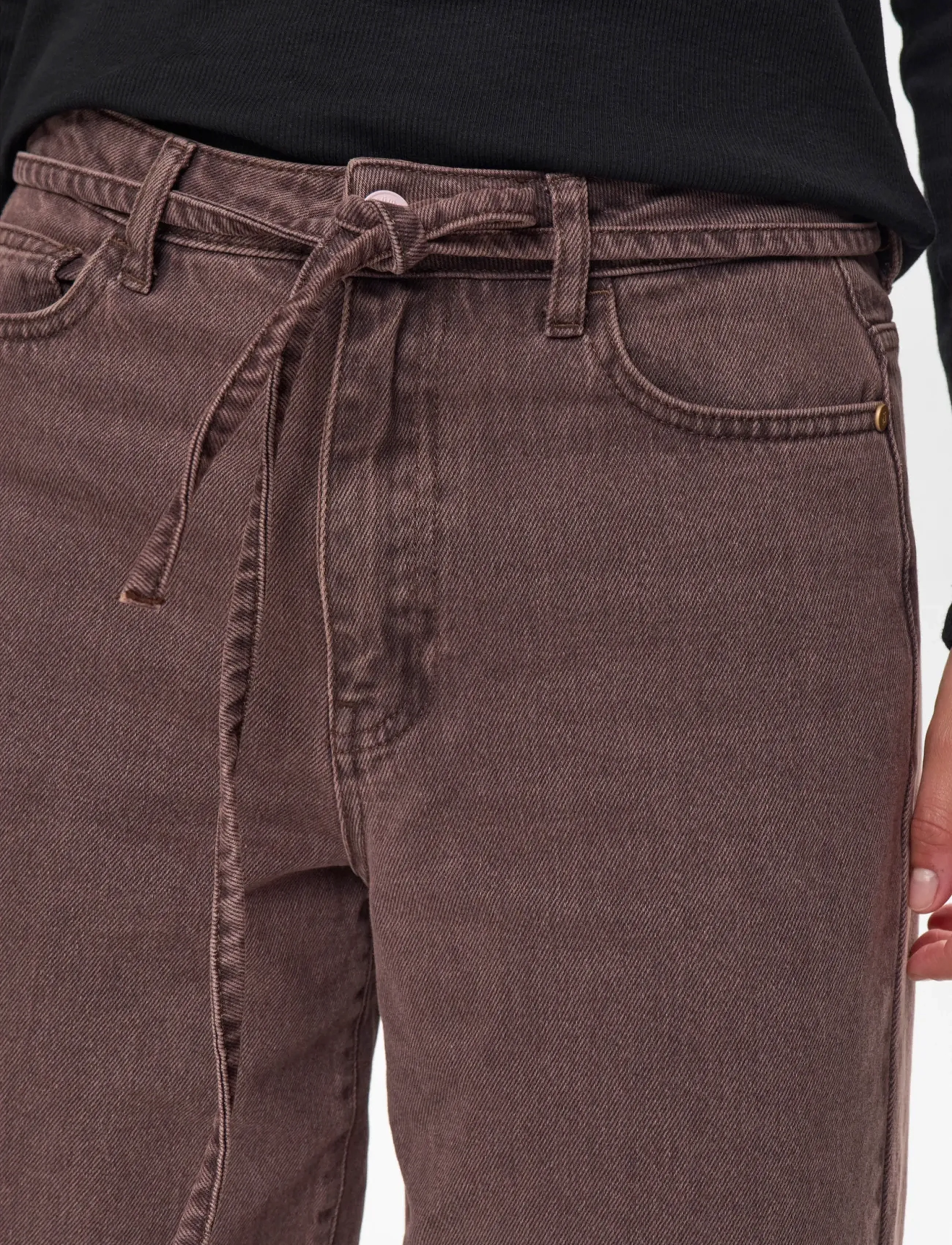 Nümph - NUBROOKLYN JEANS COLOR - straight jeans - black coffee washed - 5