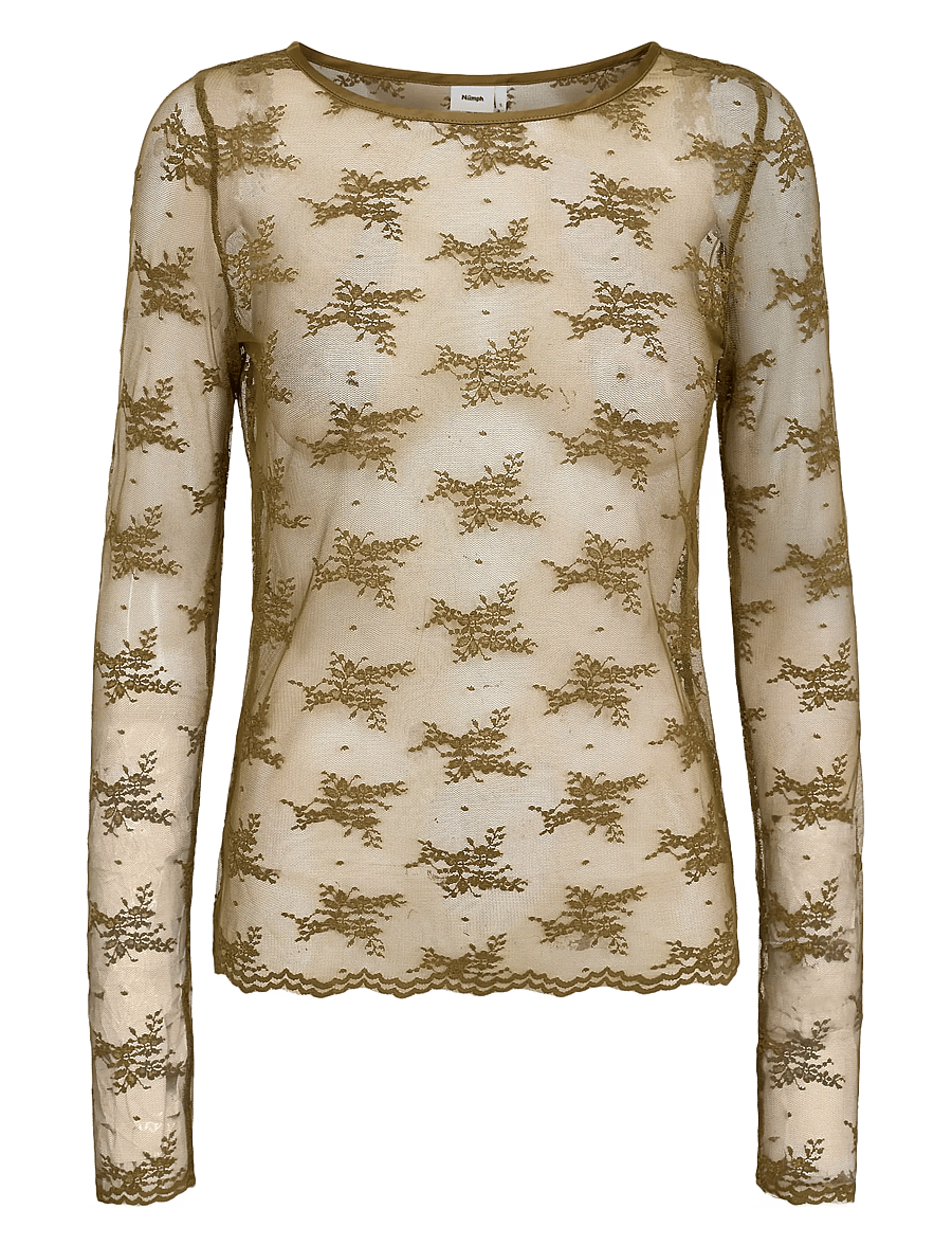 Nümph - NUNATALIA BLOUSE - langærmede bluser - fir green - 1
