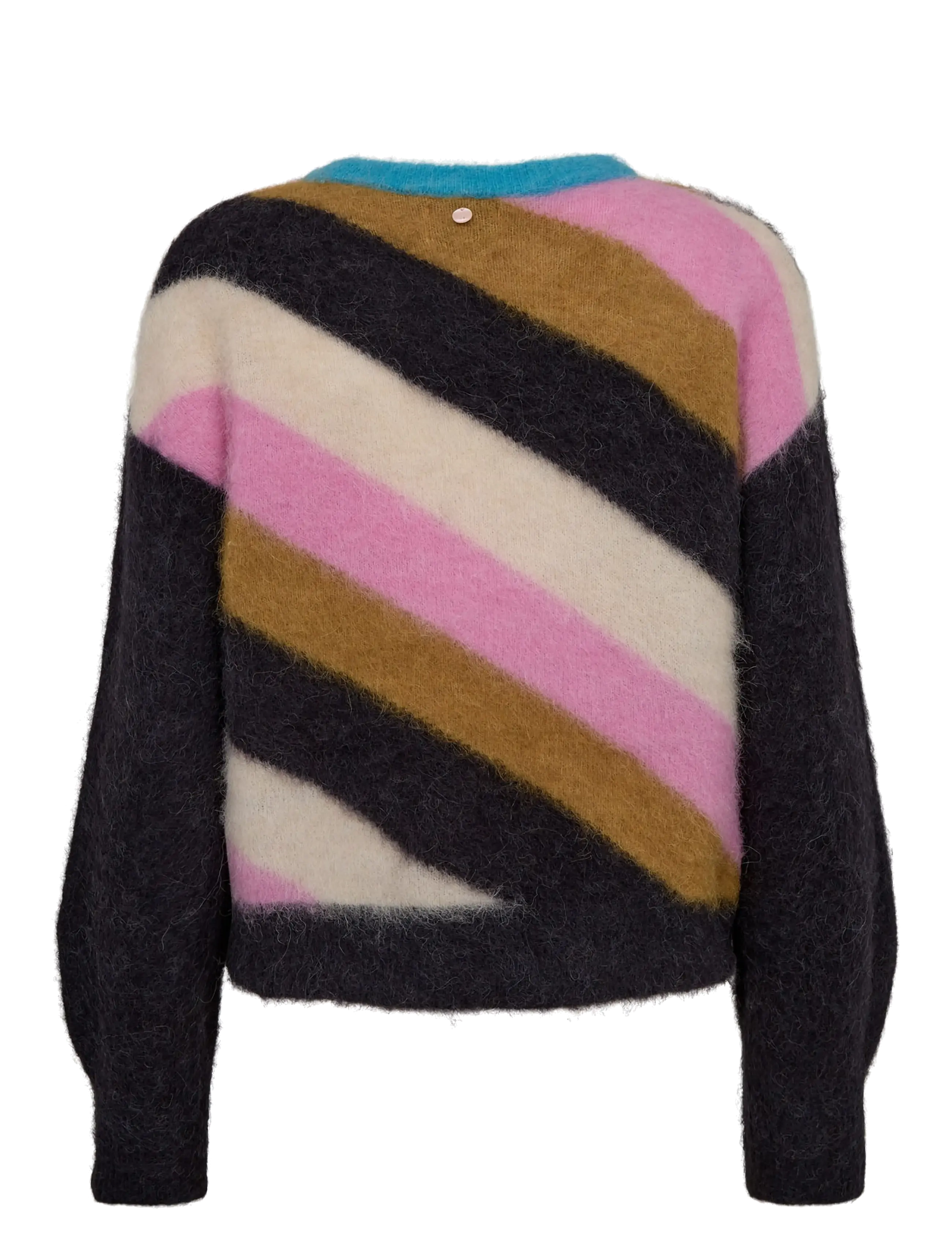 Nümph - NUSURI MULTI STRIPE PULLOVER - jumpers - obsidian - 2