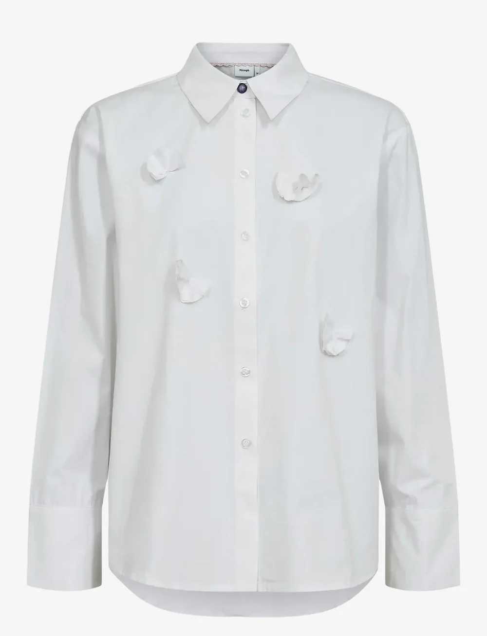 Nümph - NUFANI SHIRT - långärmade skjortor - bright white - 1