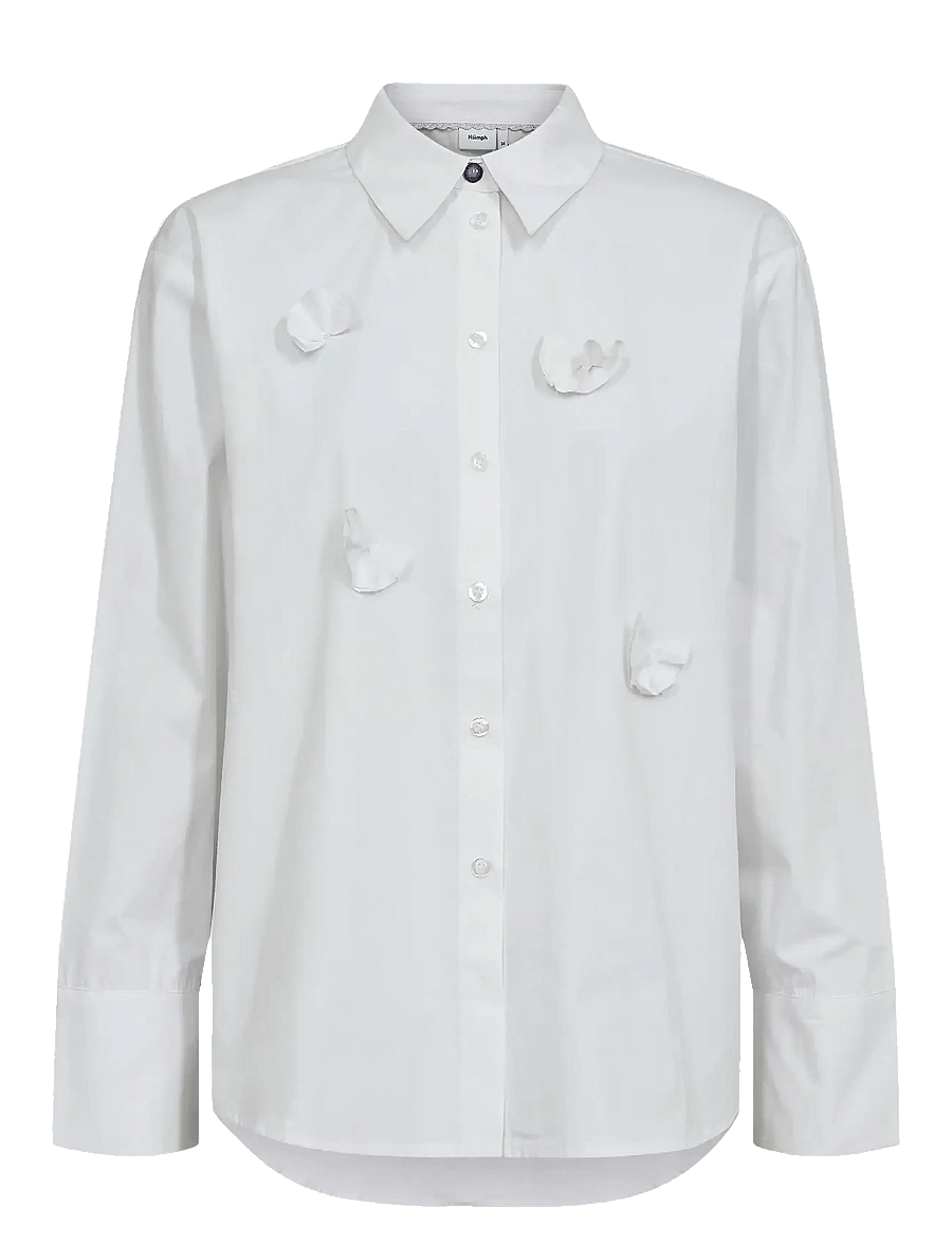 Nümph - NUFANI SHIRT - overhemden met lange mouwen - bright white - 1