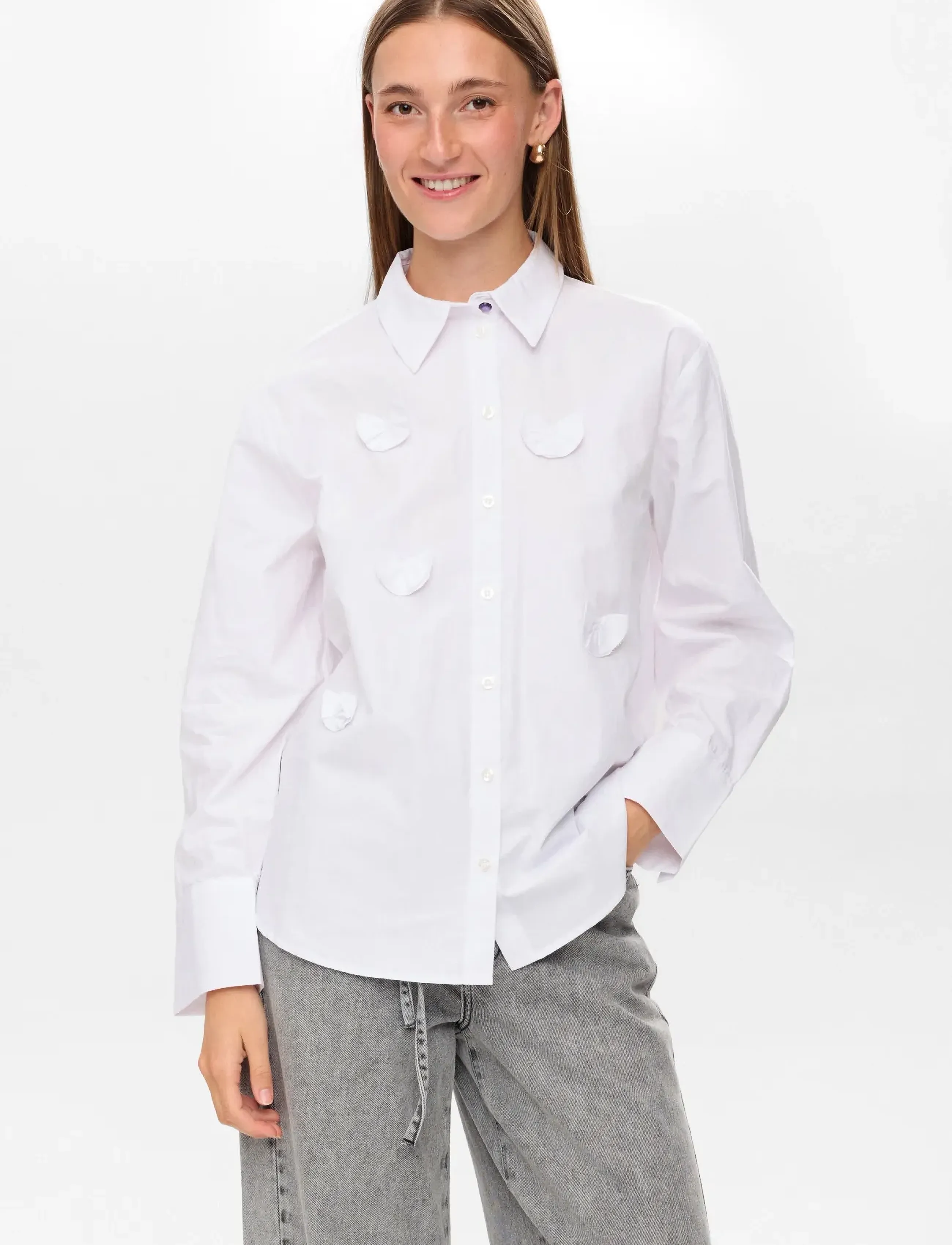 Nümph NUFANI SHIRT - Hemden - BRIGHT WHITE / white