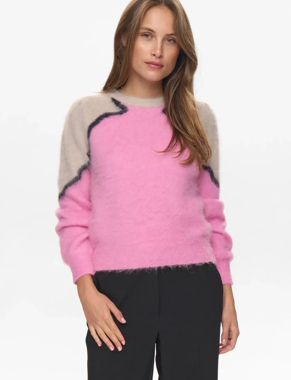 Nümph - NUMARNA SURI PULLOVER - stickade tröjor - lilac sachet - 0