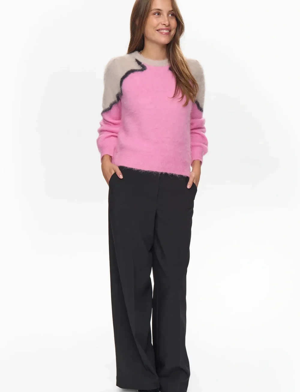 Nümph - NUMARNA SURI PULLOVER - stickade tröjor - lilac sachet - 3