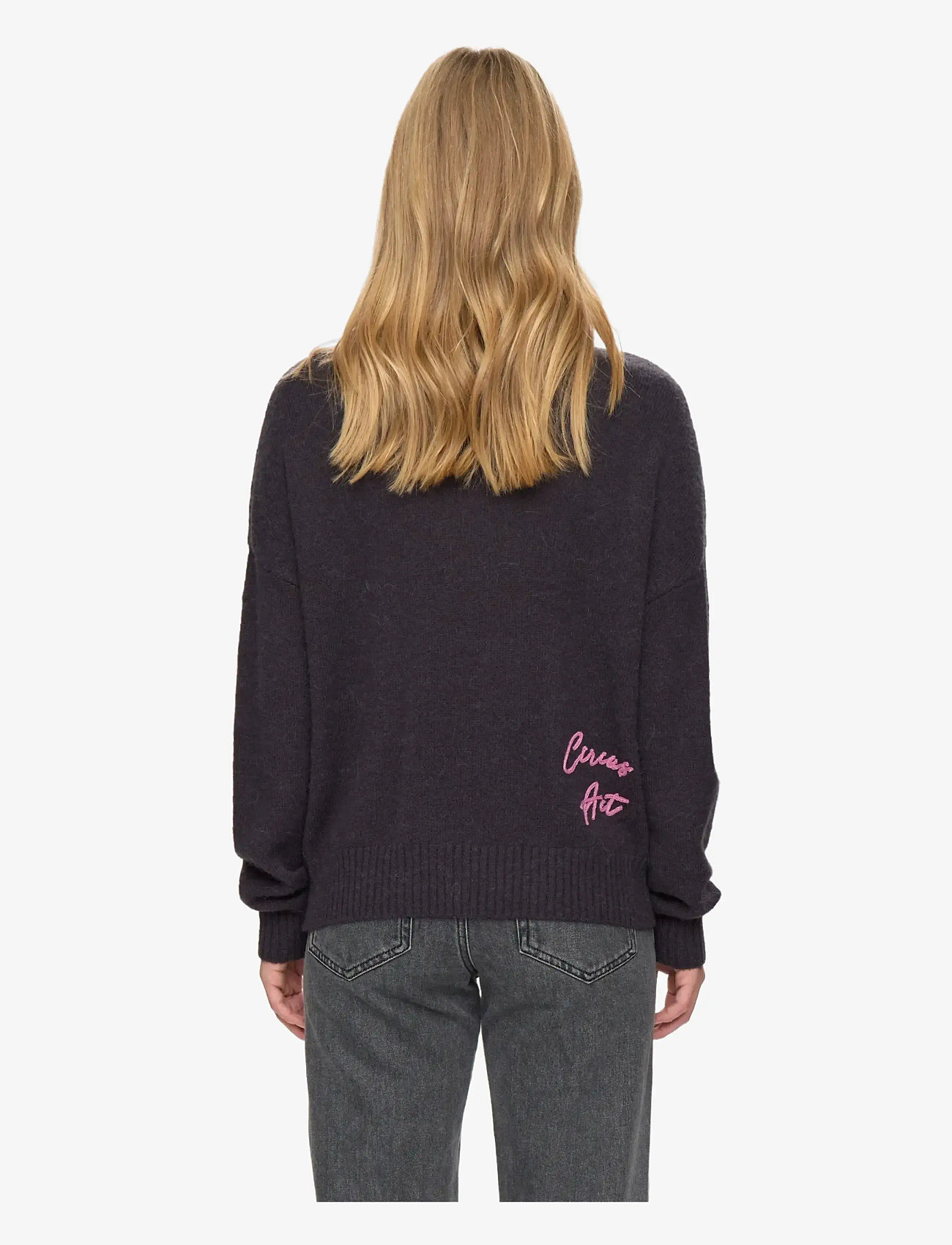 Nümph - NUALMUT PULLOVER - stickade tröjor - obsidian - 1