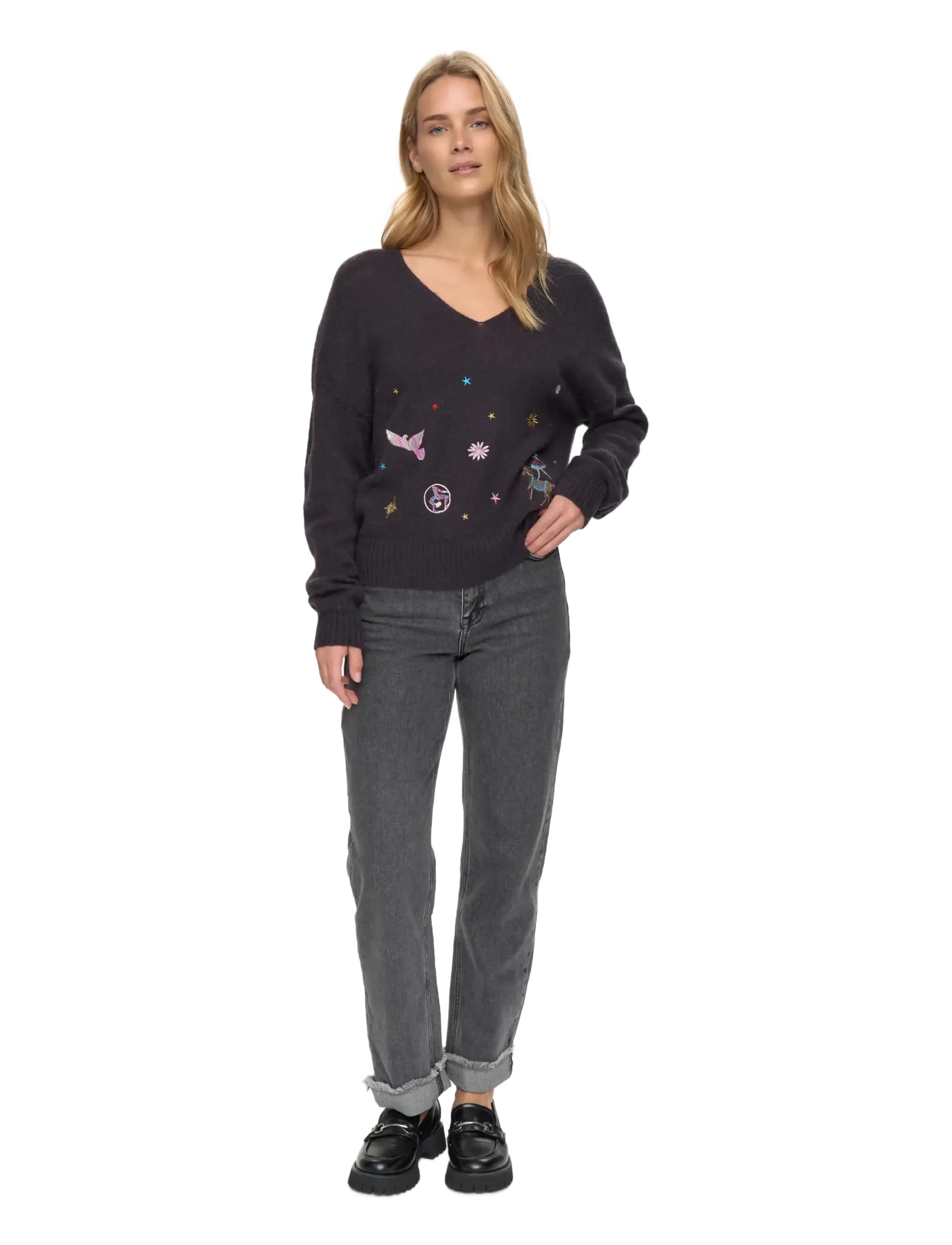 Nümph - NUALMUT PULLOVER - pullover - obsidian - 2