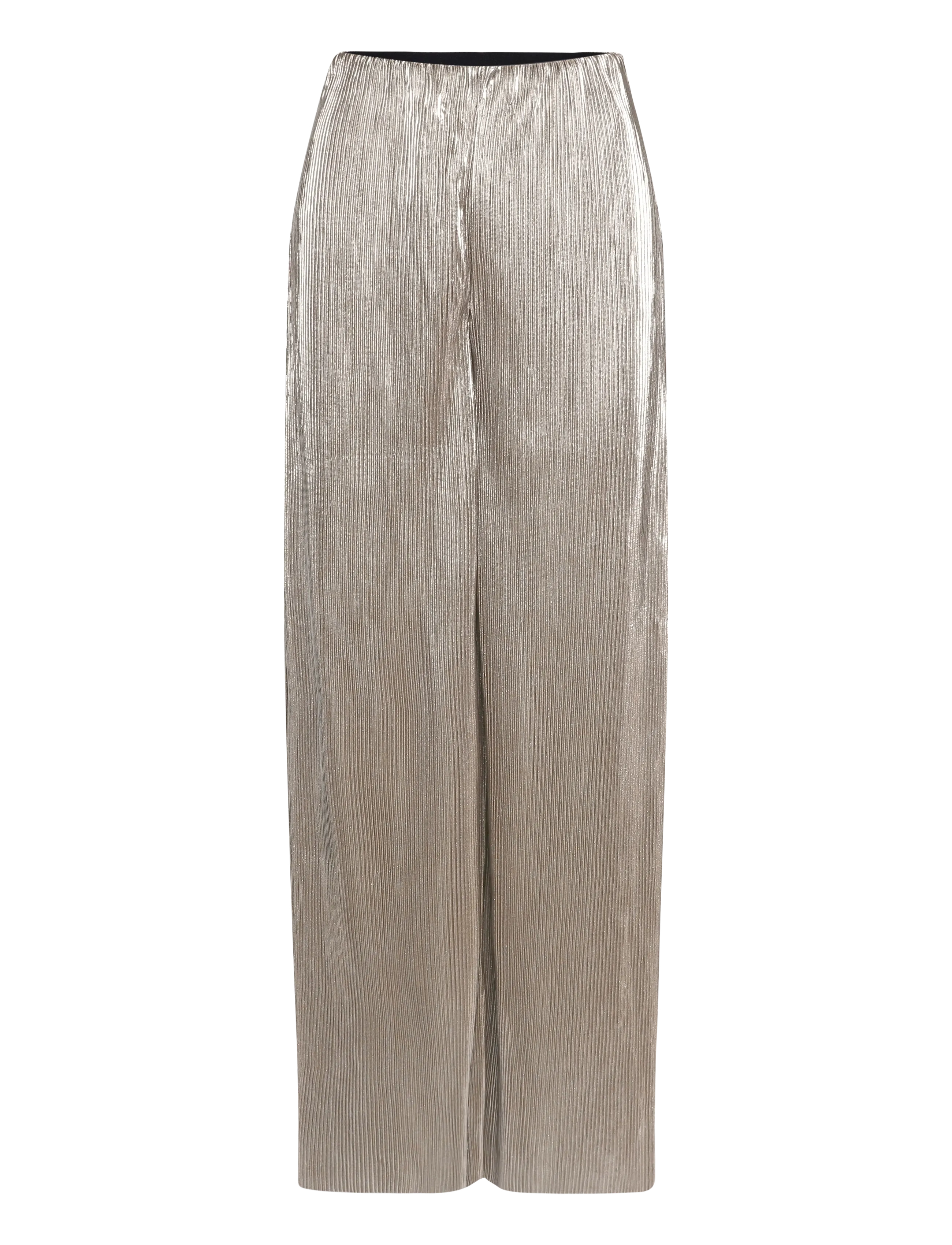 Nümph - NUJIVA PANTS - laia säärega püksid - champagne - 1