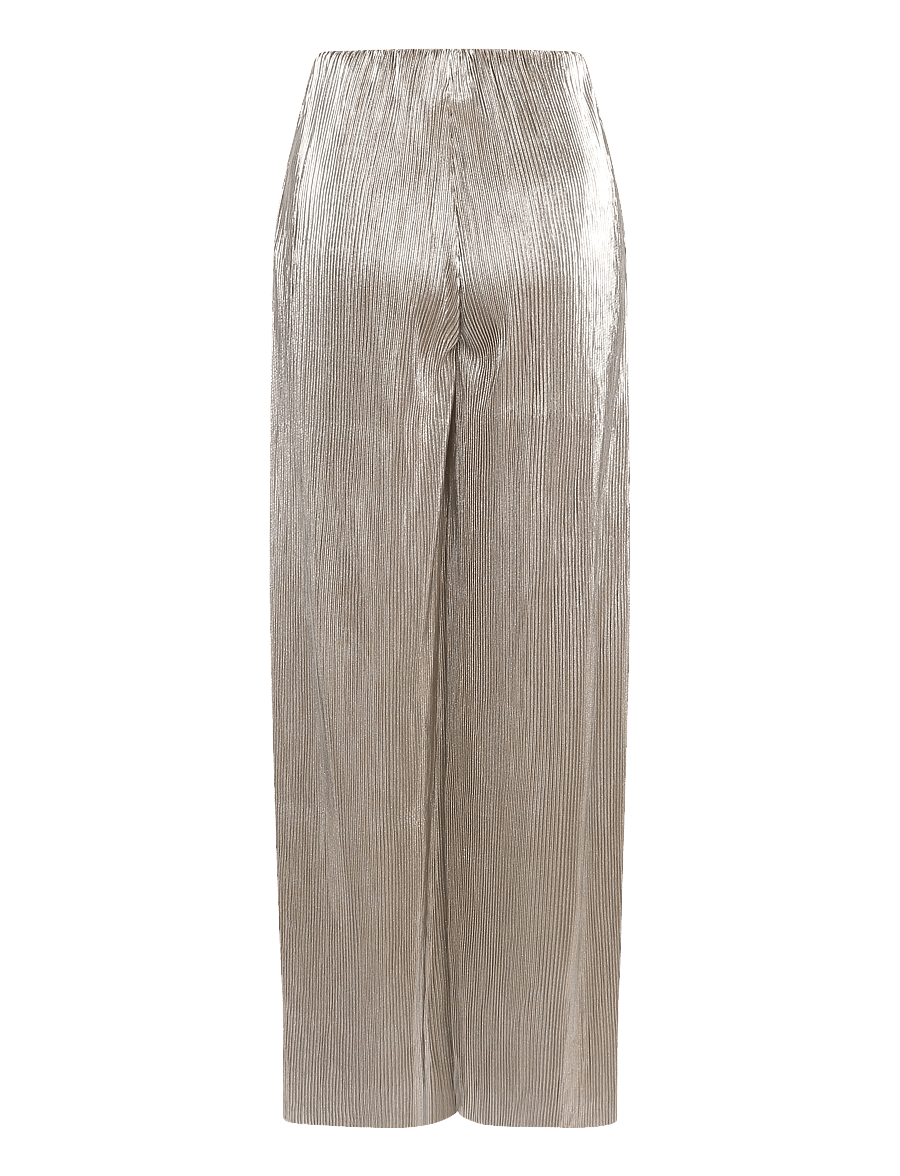 Nümph - NUJIVA PANTS - laia säärega püksid - champagne - 2