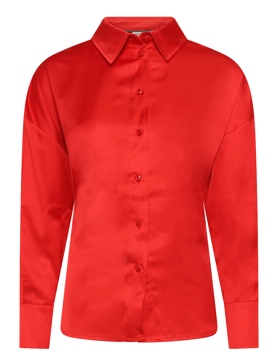 Nümph - NUSATTI SHIRT - langärmlige hemden - fiery red - 1