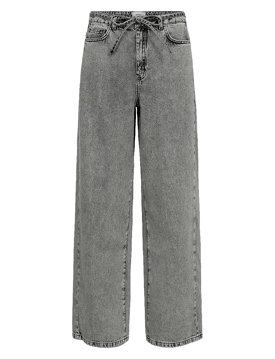 Nümph - NUBROOKLYN JEANS - straight jeans - light grey denim - 1