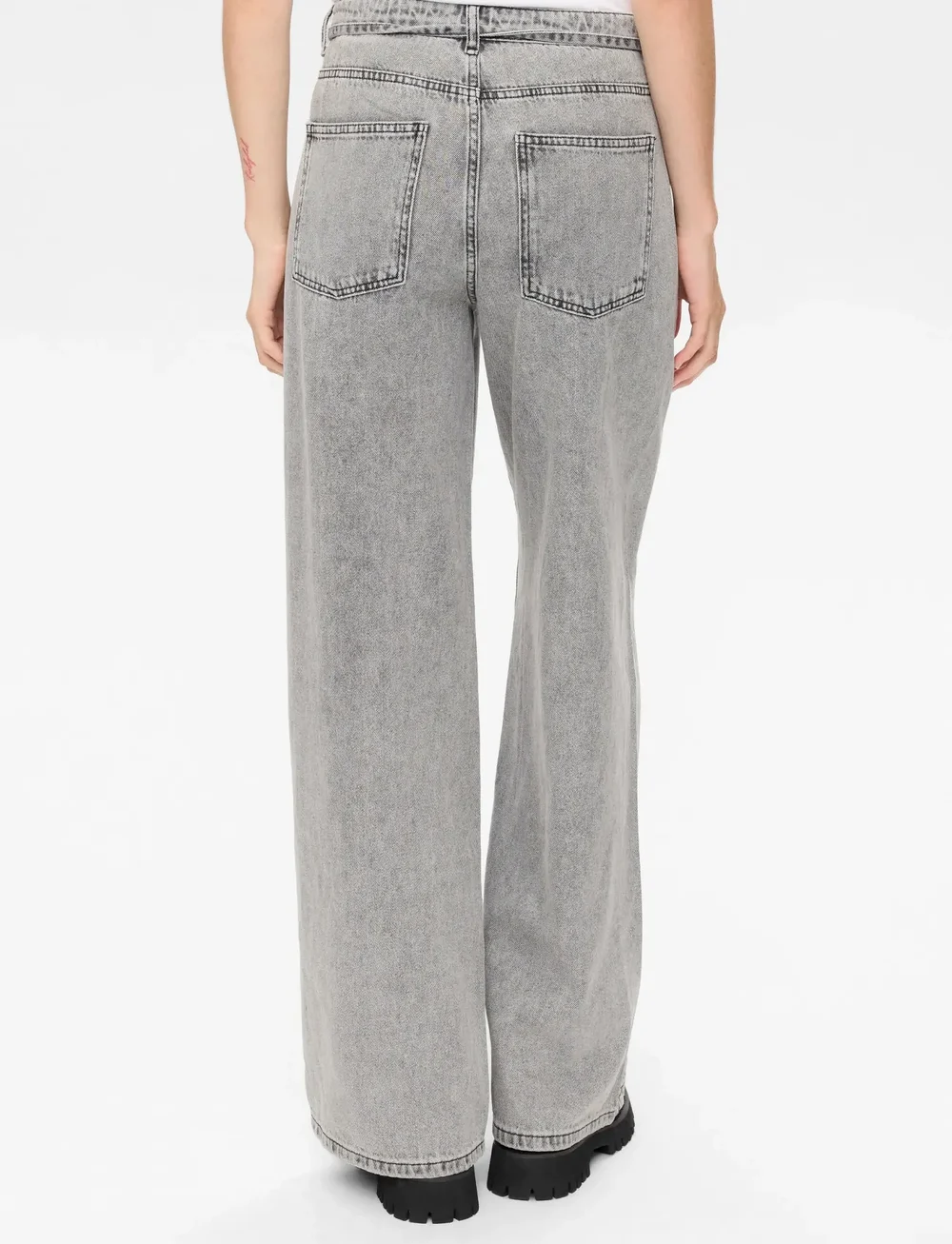 Nümph - NUBROOKLYN JEANS - raka jeans - light grey denim - 3