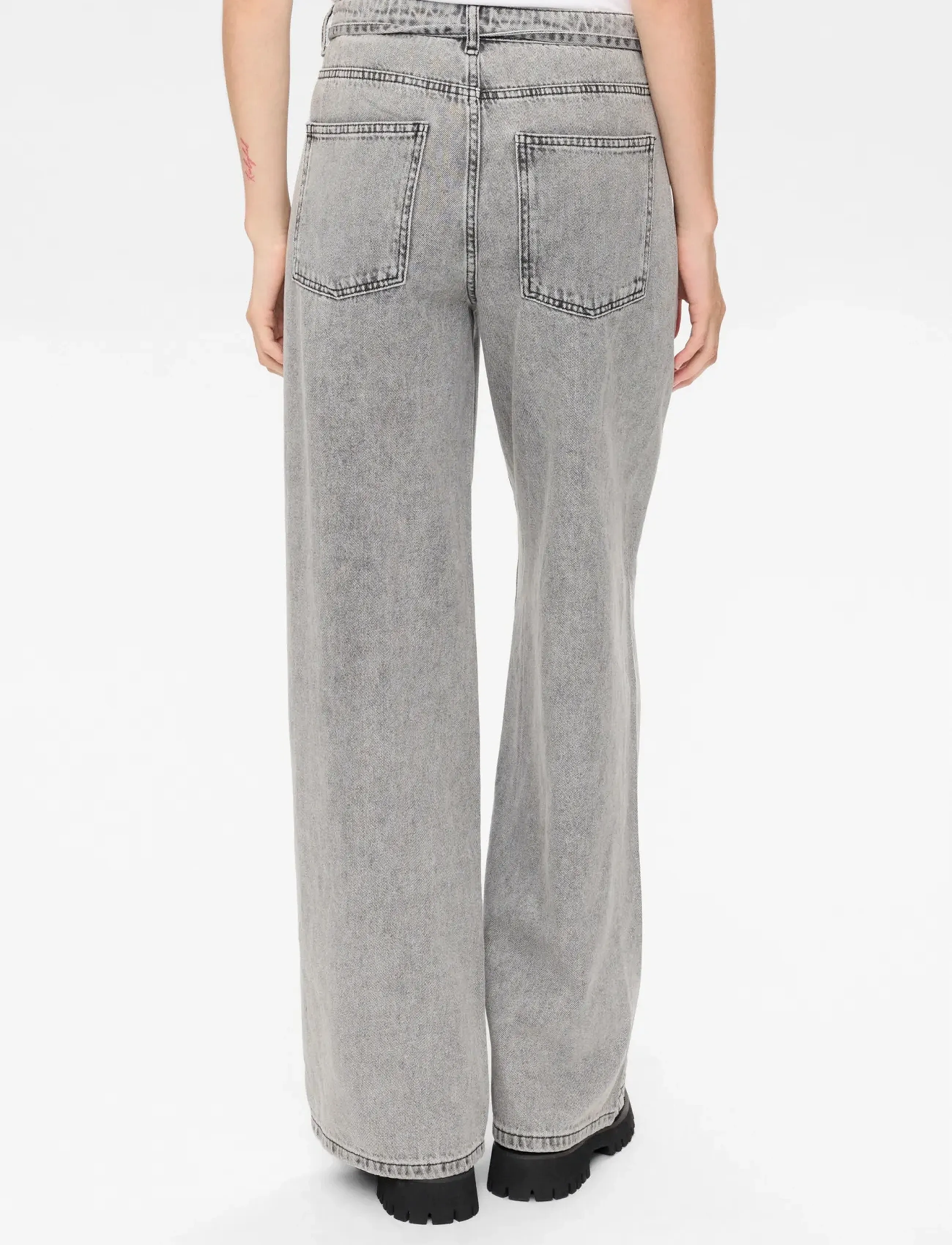 Nümph - NUBROOKLYN JEANS - straight jeans - light grey denim - 3