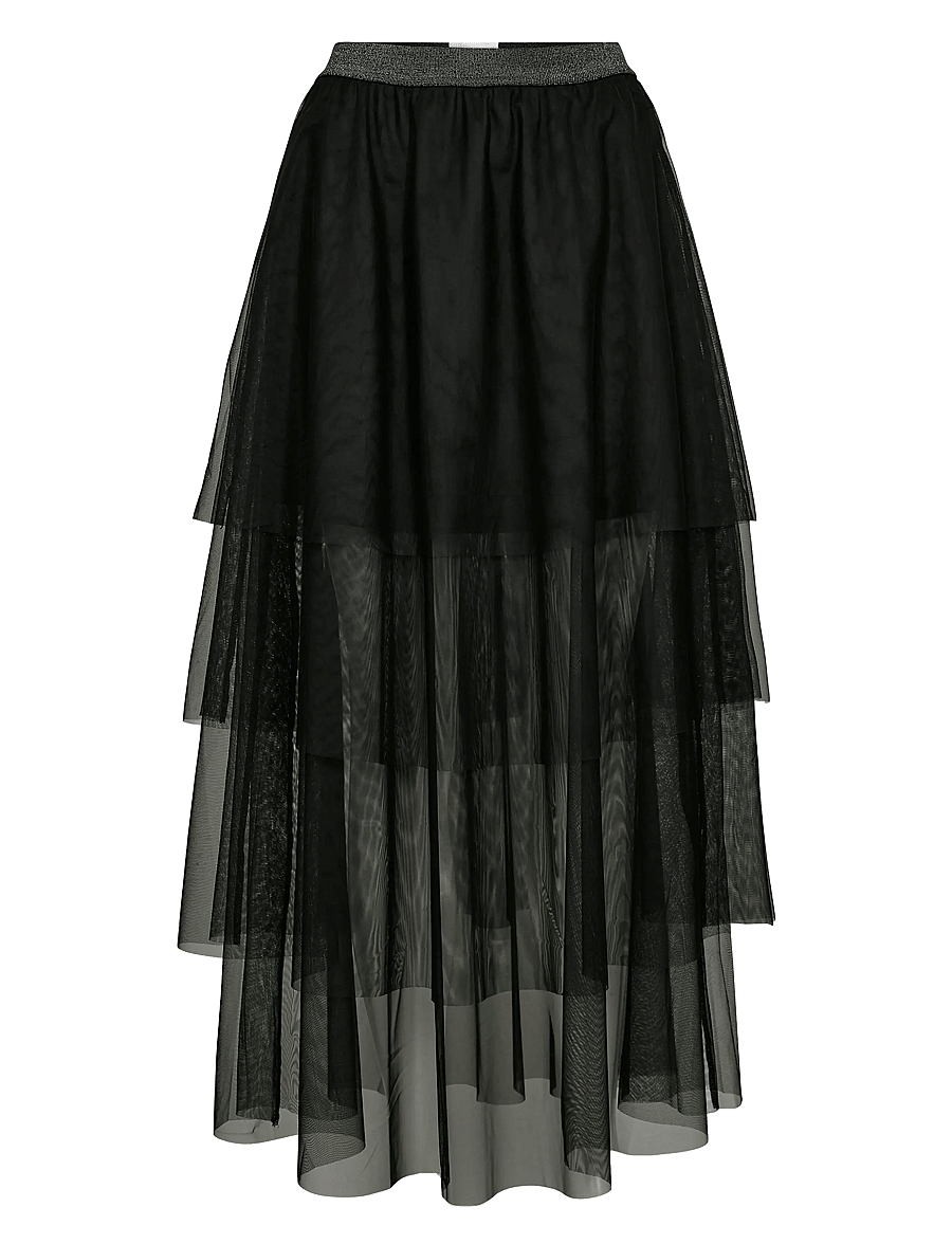 Nümph - NUEA LAYER SKIRT - maksiseelikud - caviar - 1