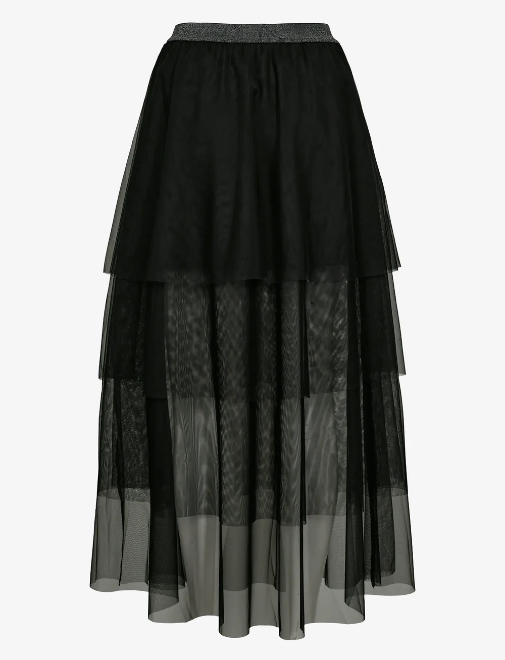 Nümph - NUEA LAYER SKIRT - maxikjolar - caviar - 2