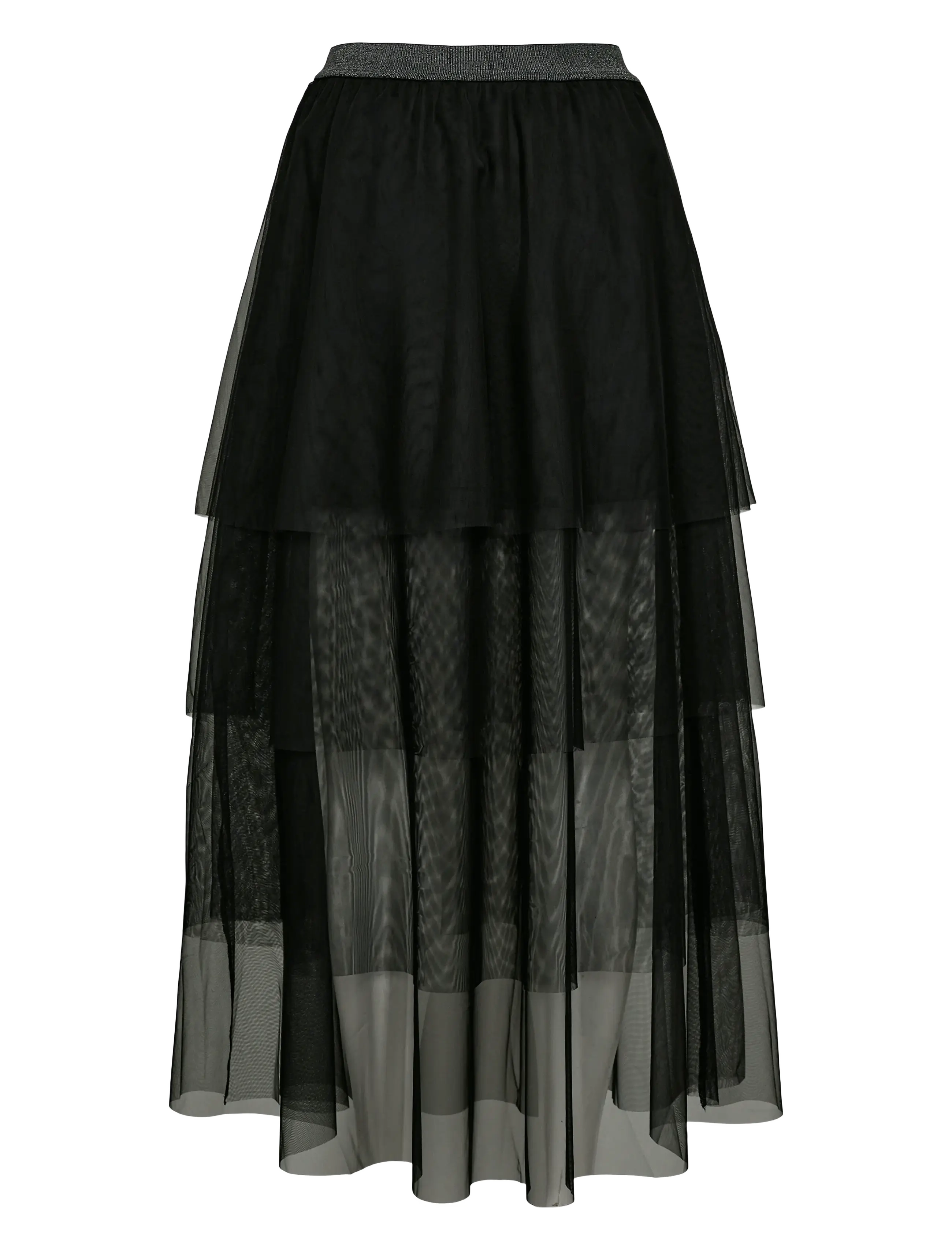Nümph - NUEA LAYER SKIRT - maxi nederdele - caviar - 2