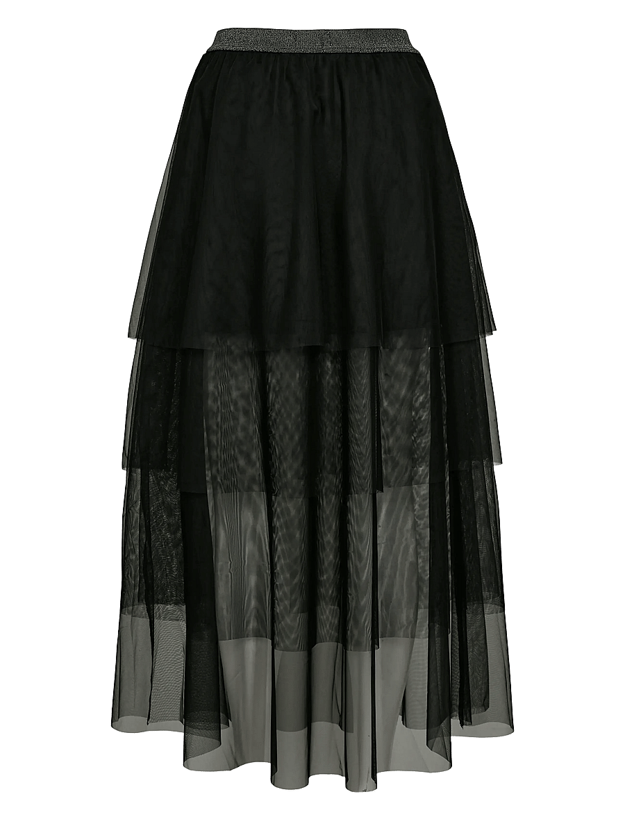 Nümph - NUEA LAYER SKIRT - maksiseelikud - caviar - 2