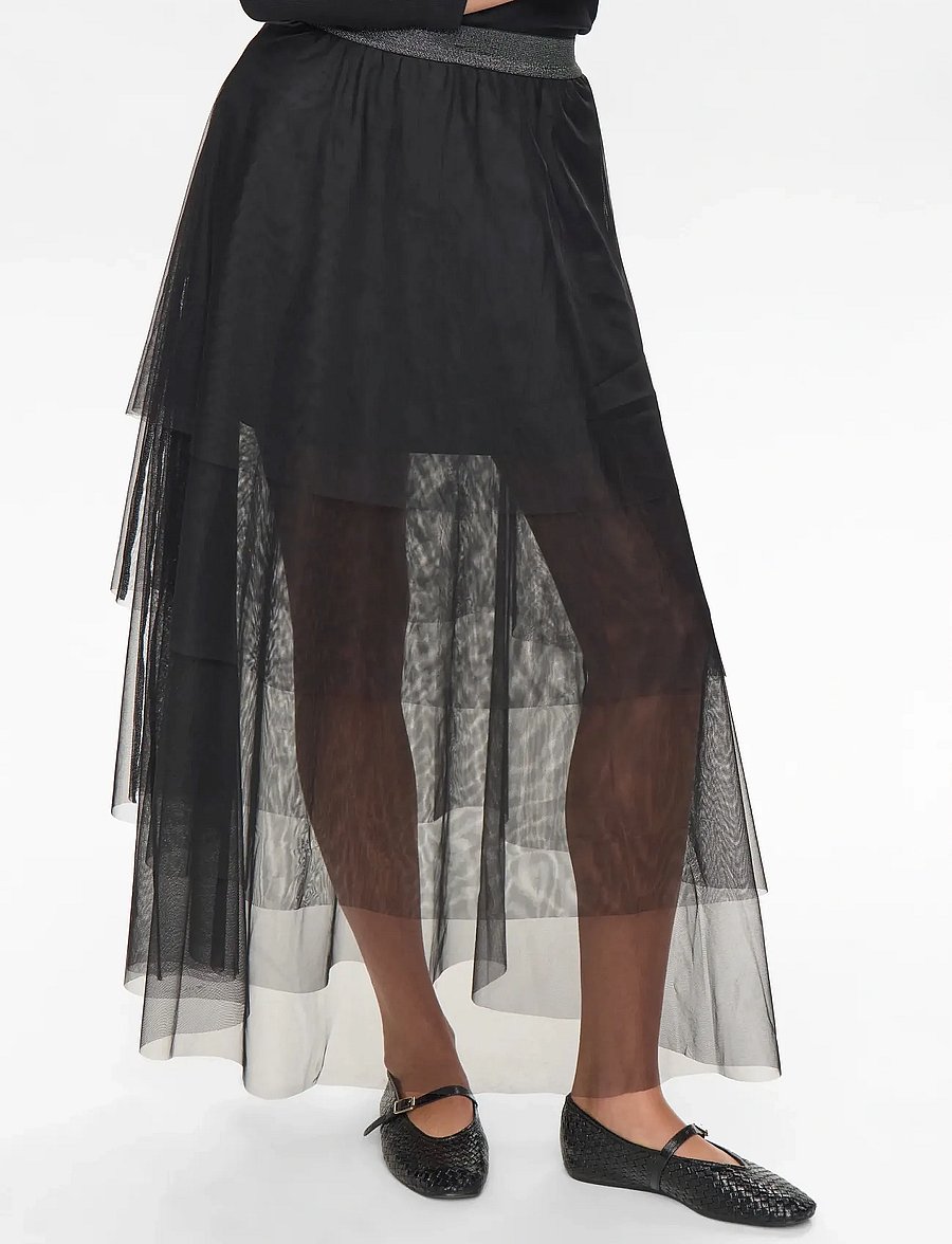 Nümph - NUEA LAYER SKIRT - maksiseelikud - caviar - 0