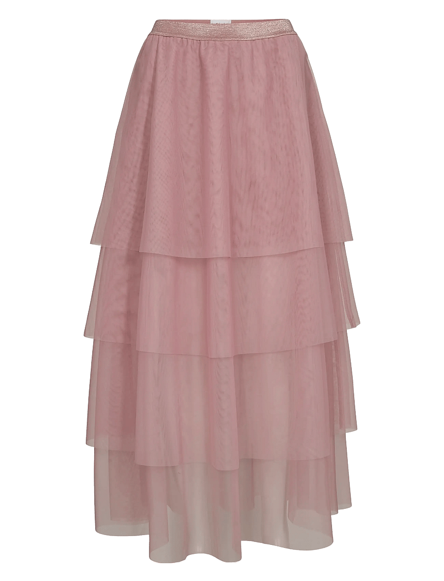 Nümph - NUEA LAYER SKIRT - maxi nederdele - foxglove - 1