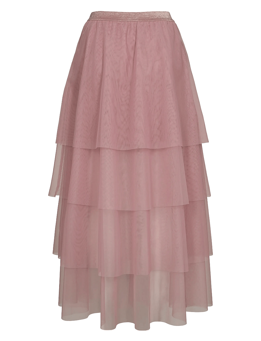 Nümph - NUEA LAYER SKIRT - maxi nederdele - foxglove - 2