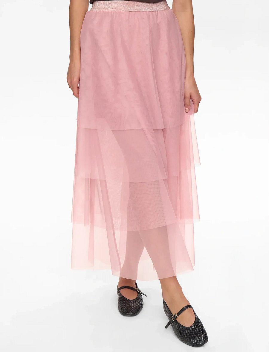 Nümph - NUEA LAYER SKIRT - maxi nederdele - foxglove - 0
