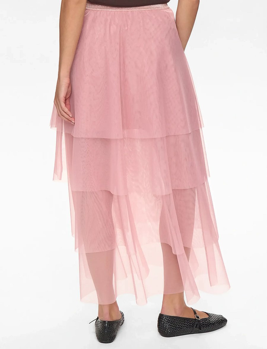 Nümph - NUEA LAYER SKIRT - maxi nederdele - foxglove - 4