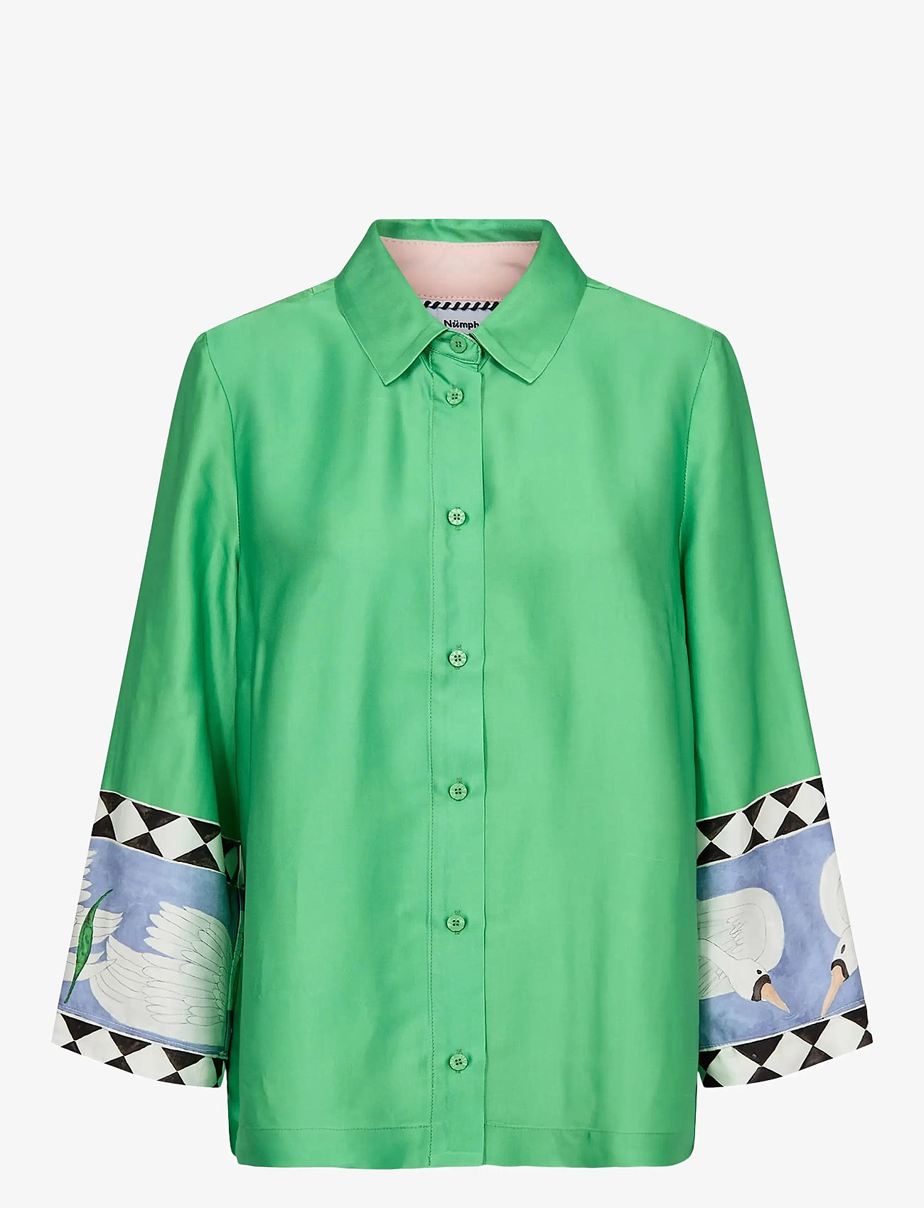Nümph - NUADELINA SHIRT - langærmede skjorter - vibrant green - 1