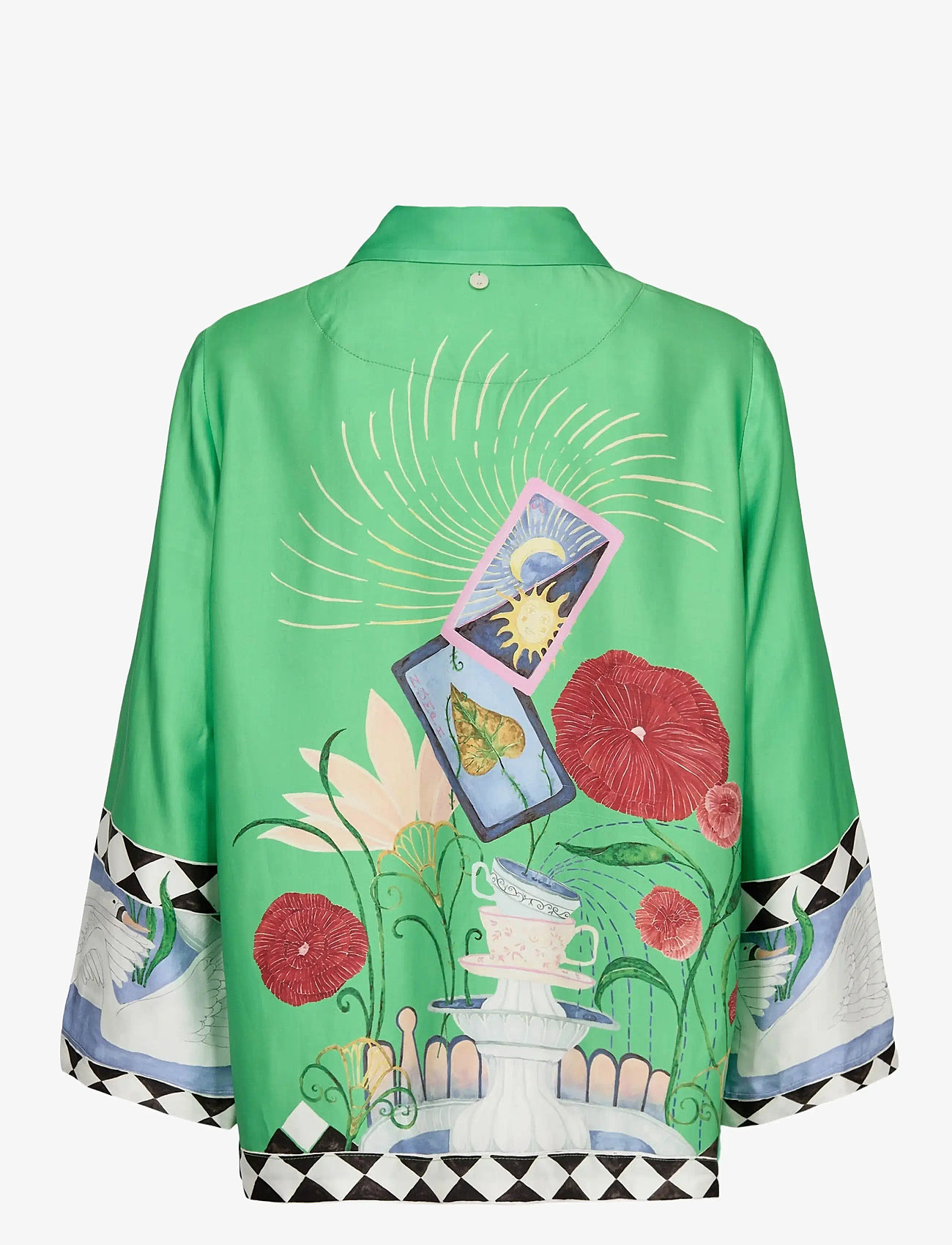 Nümph - NUADELINA SHIRT - langærmede skjorter - vibrant green - 2