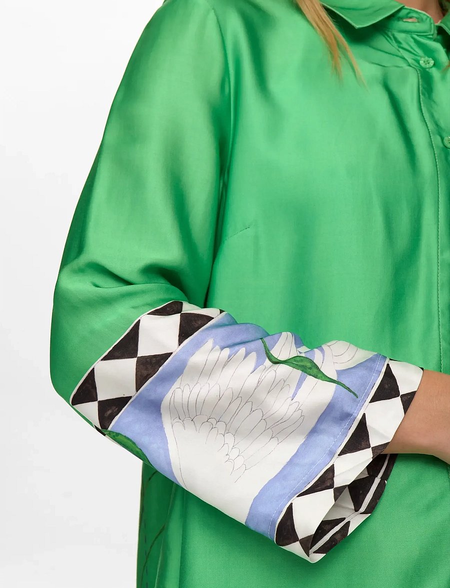 Nümph - NUADELINA SHIRT - pikkade varrukatega särgid - vibrant green - 3