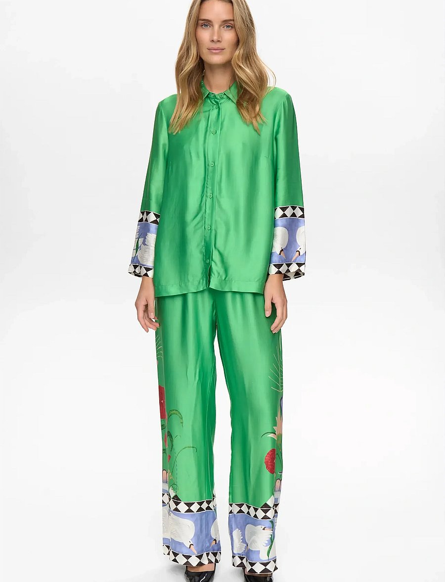Nümph - NUADELINA SHIRT - pikkade varrukatega särgid - vibrant green - 5
