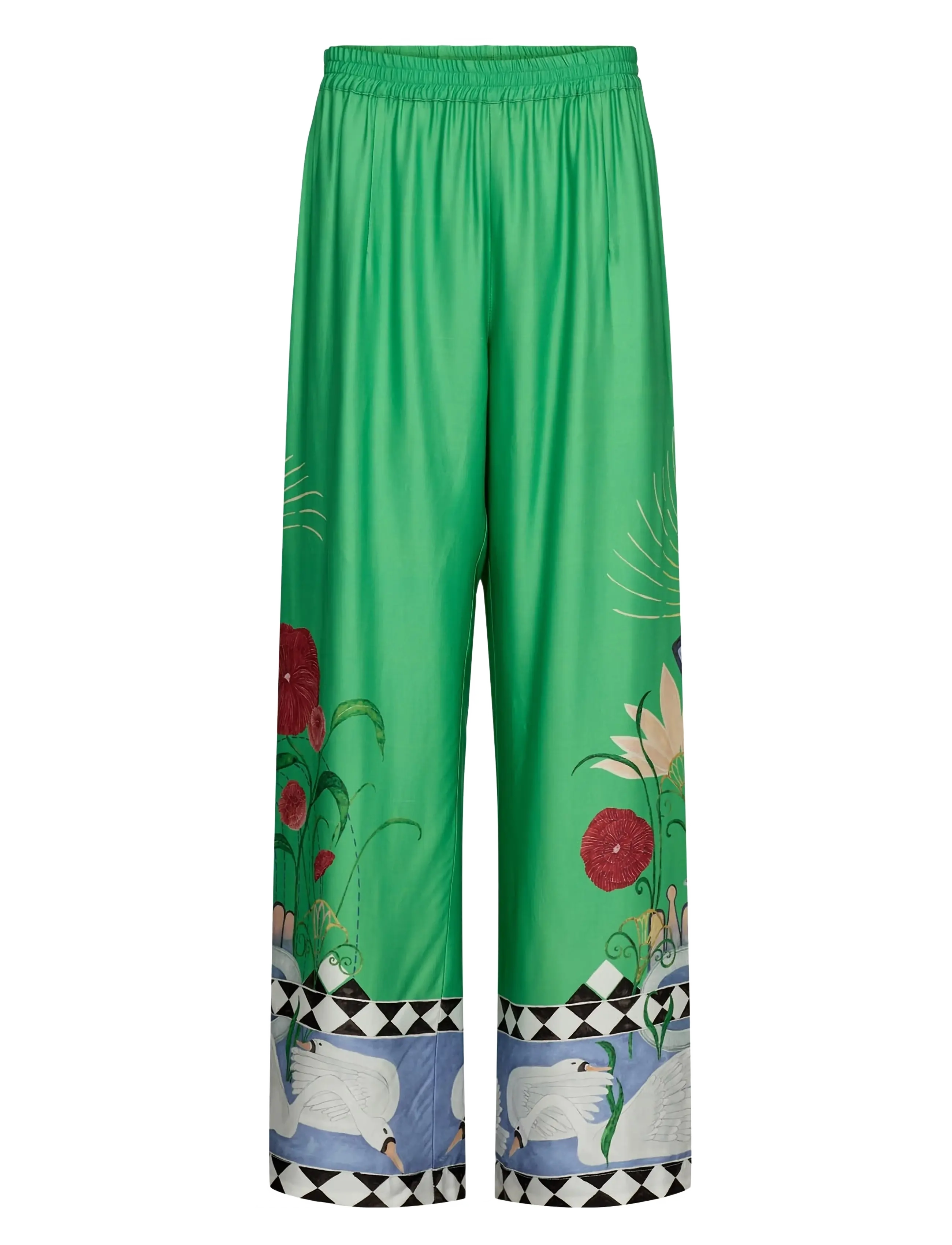 Nümph NUADELINA PANTS - Kleidung - VIBRANT GREEN / green