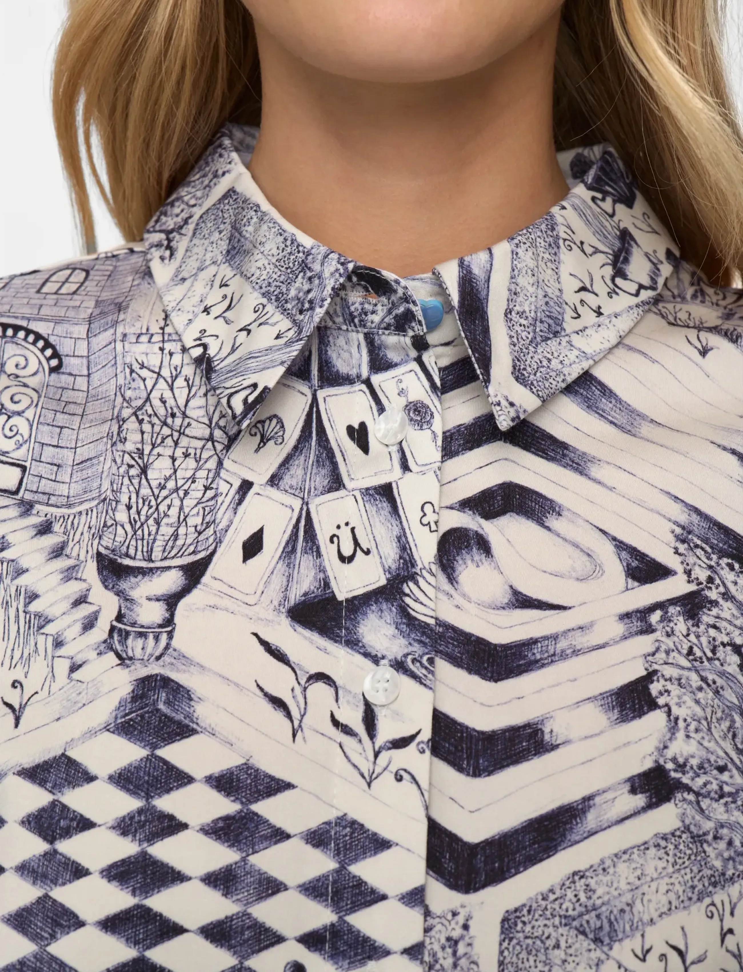 Nümph - NUGARDENIA SHIRT - cloud dancer - 4