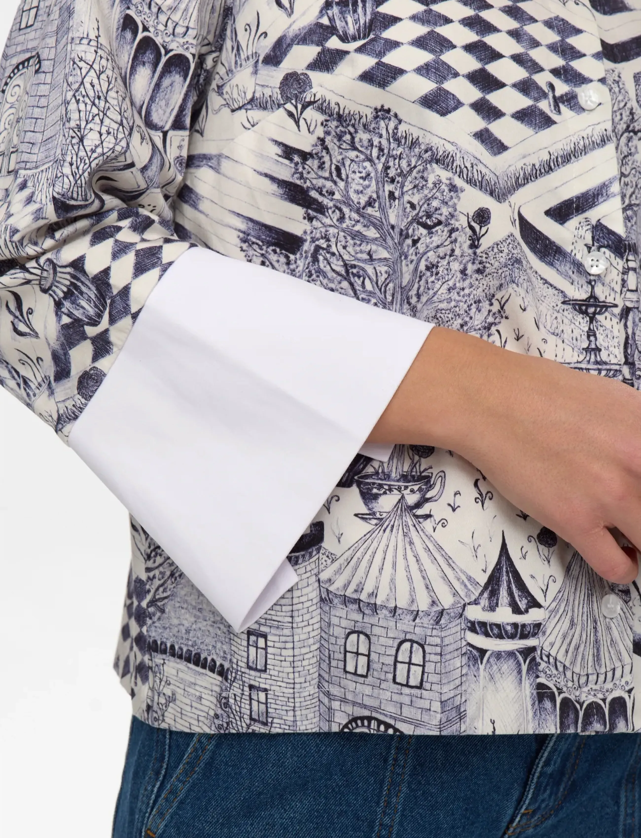 Nümph - NUGARDENIA SHIRT - cloud dancer - 5