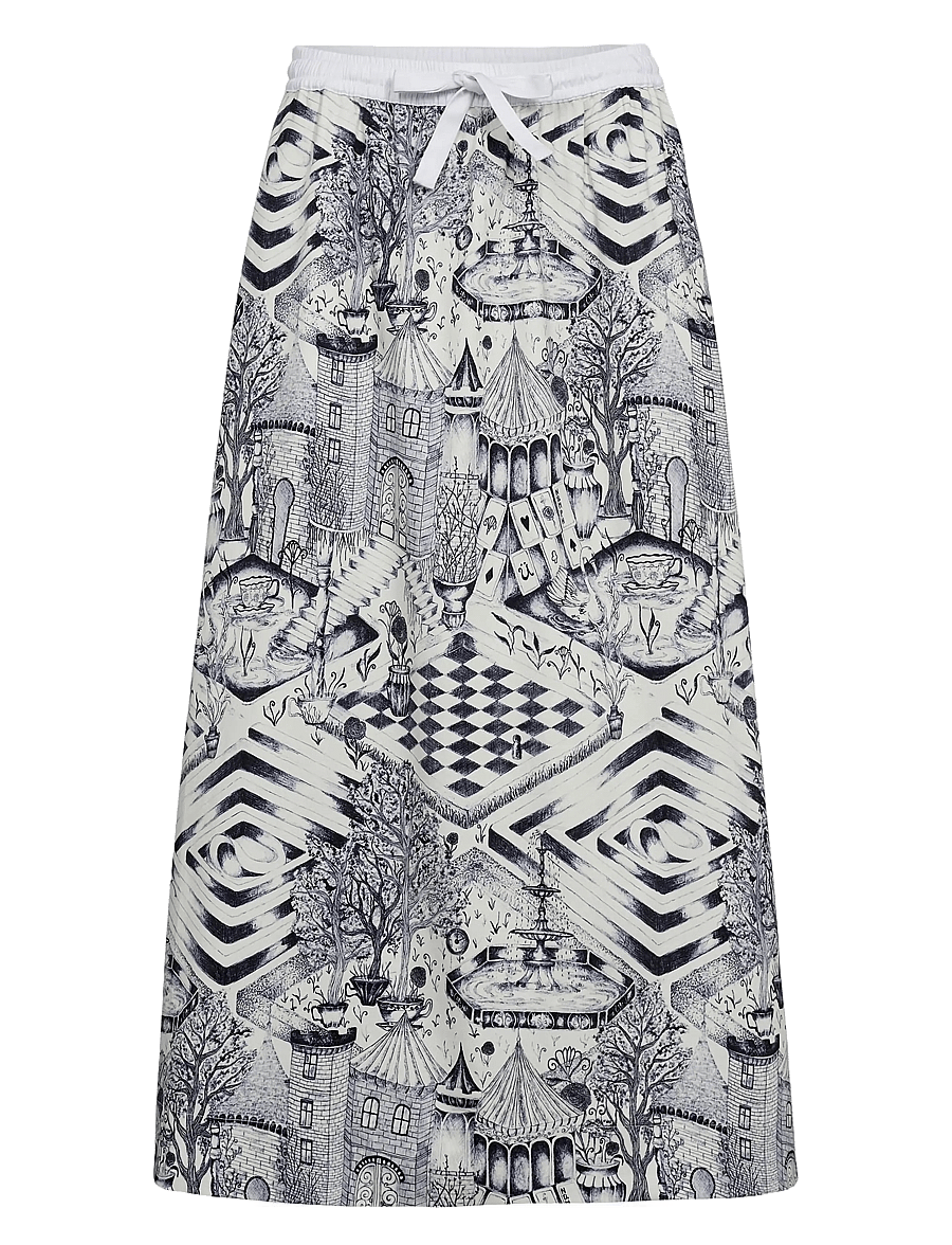 Nümph - NUGARDENIA SKIRT - maxi röcke - cloud dancer - 1