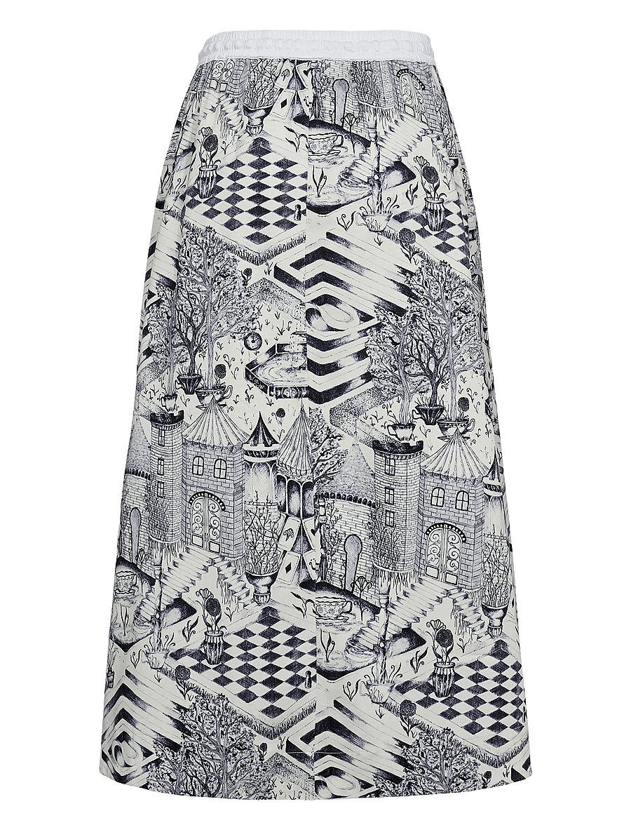 Nümph - NUGARDENIA SKIRT - maxi röcke - cloud dancer - 2