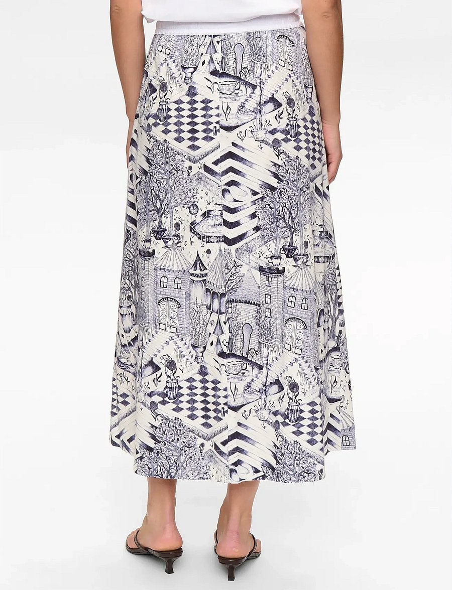 Nümph - NUGARDENIA SKIRT - maxi röcke - cloud dancer - 3