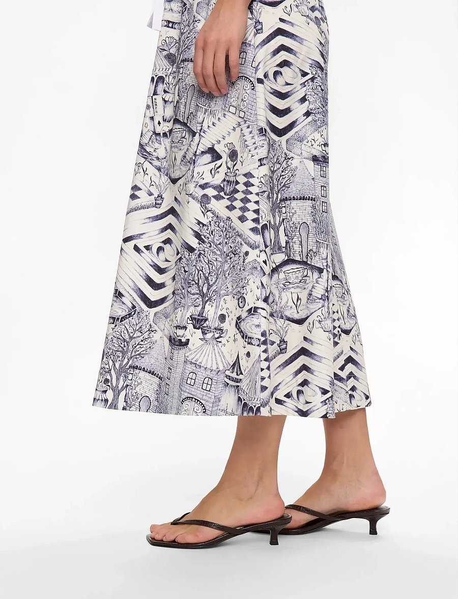 Nümph - NUGARDENIA SKIRT - maxi röcke - cloud dancer - 5