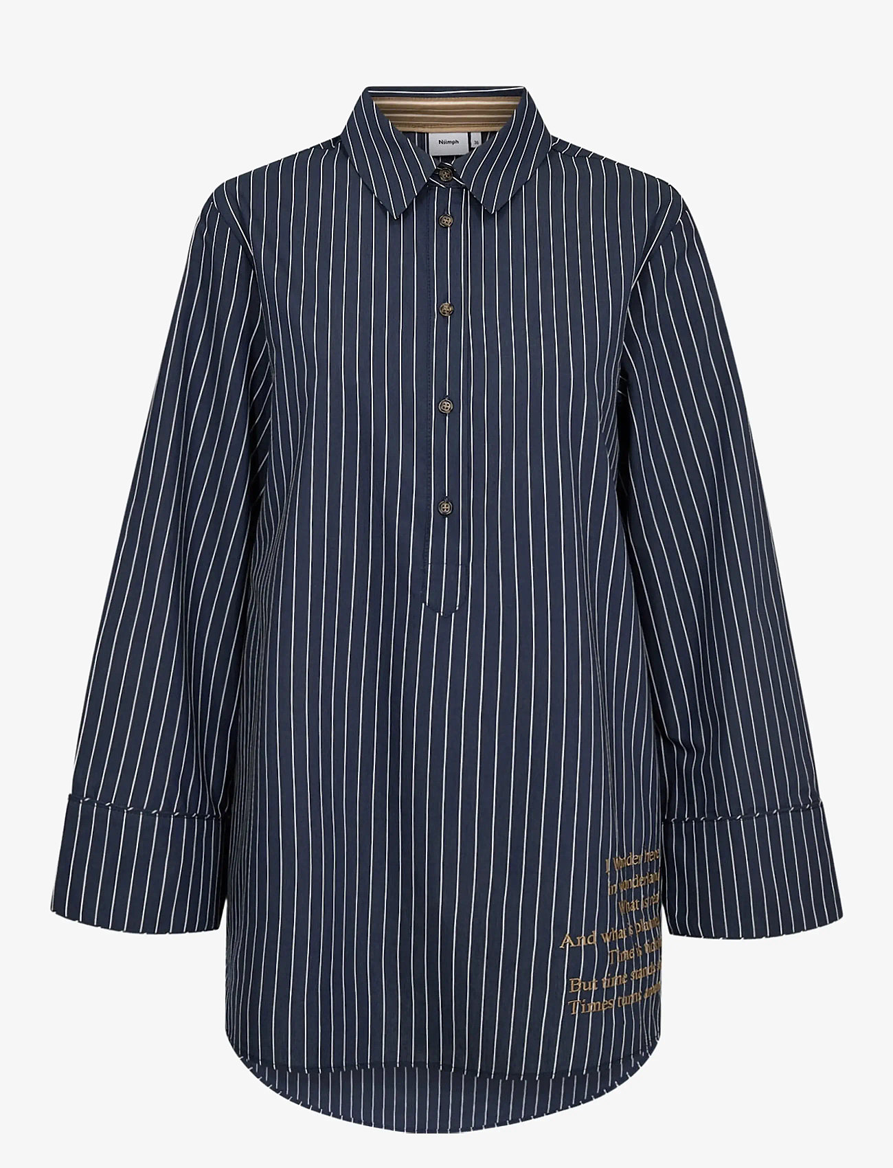 Nümph - NUASTRA SHIRT - pikkade varrukatega särgid - dark sapphire - 0