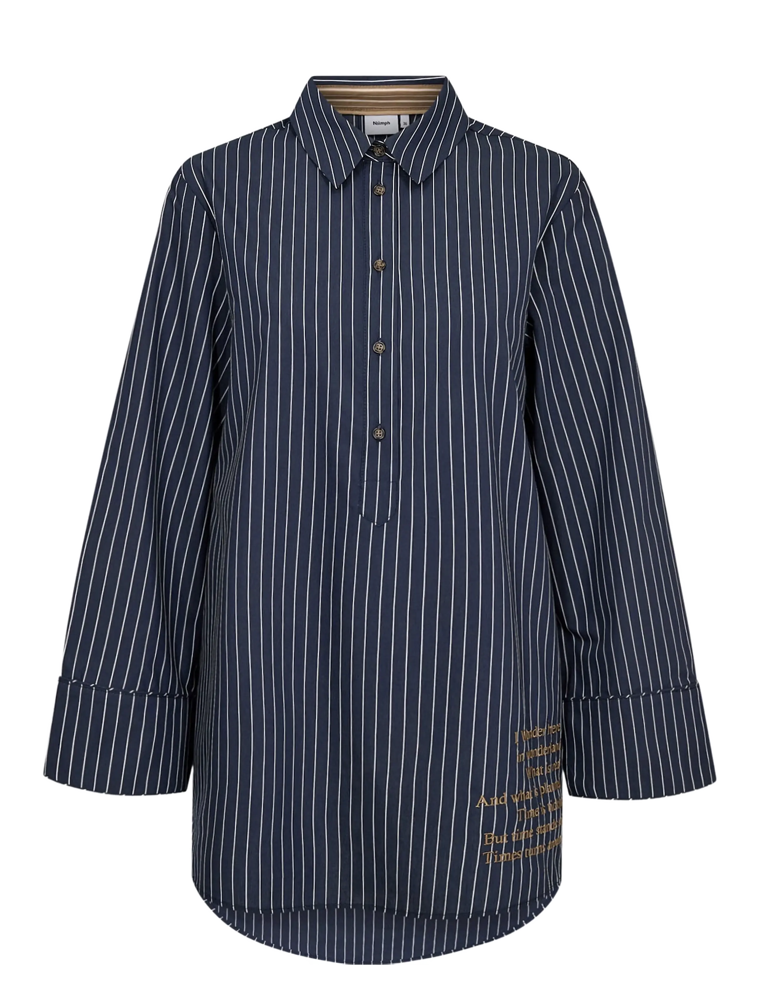 Nümph NUASTRA SHIRT - Tøj - DARK SAPPHIRE / navy