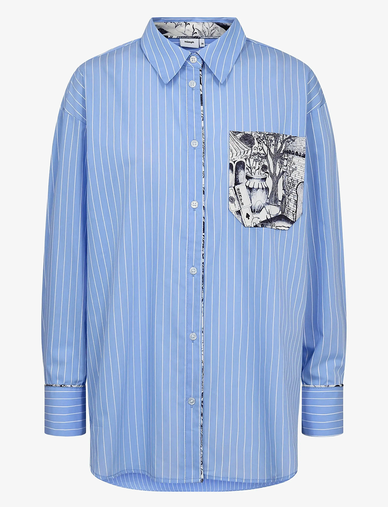 Nümph - NUAVIVA SHIRT - pikkade varrukatega särgid - hydrangea - 1