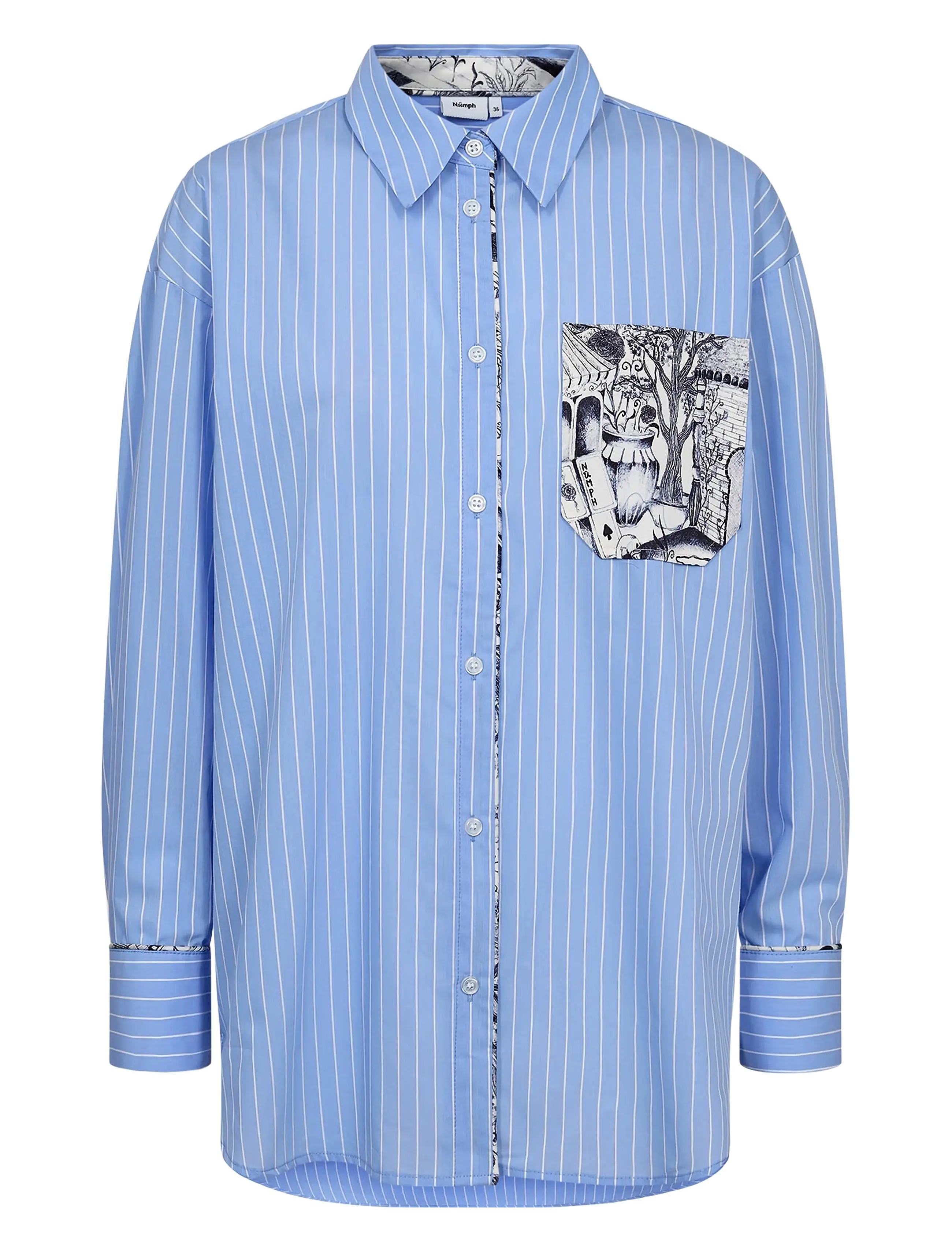 Nümph NUAVIVA SHIRT - Transitional Layering - HYDRANGEA / blue