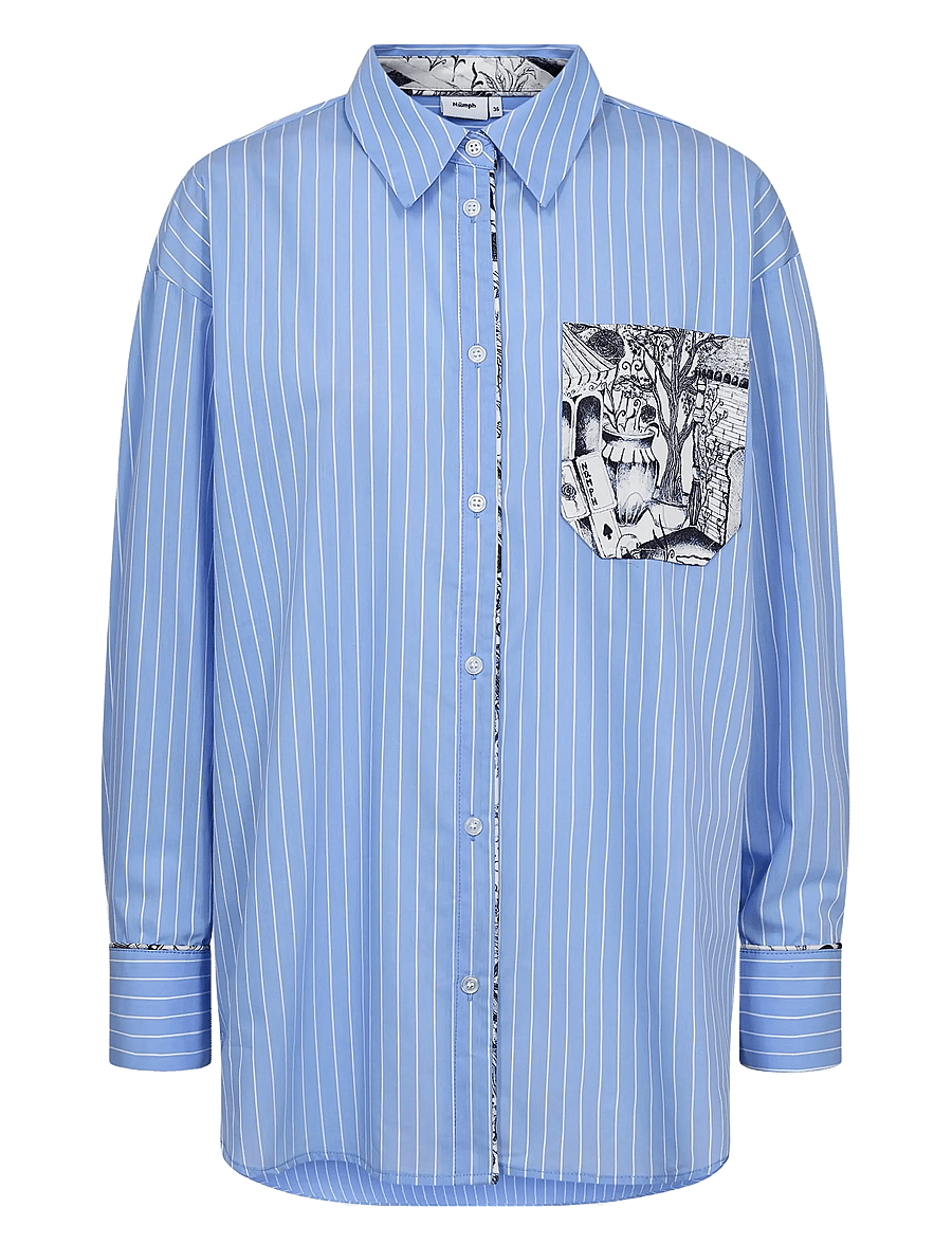 Nümph - NUAVIVA SHIRT - pikkade varrukatega särgid - hydrangea - 1