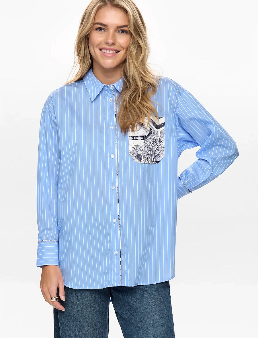 Nümph - NUAVIVA SHIRT - pikkade varrukatega särgid - hydrangea - 3